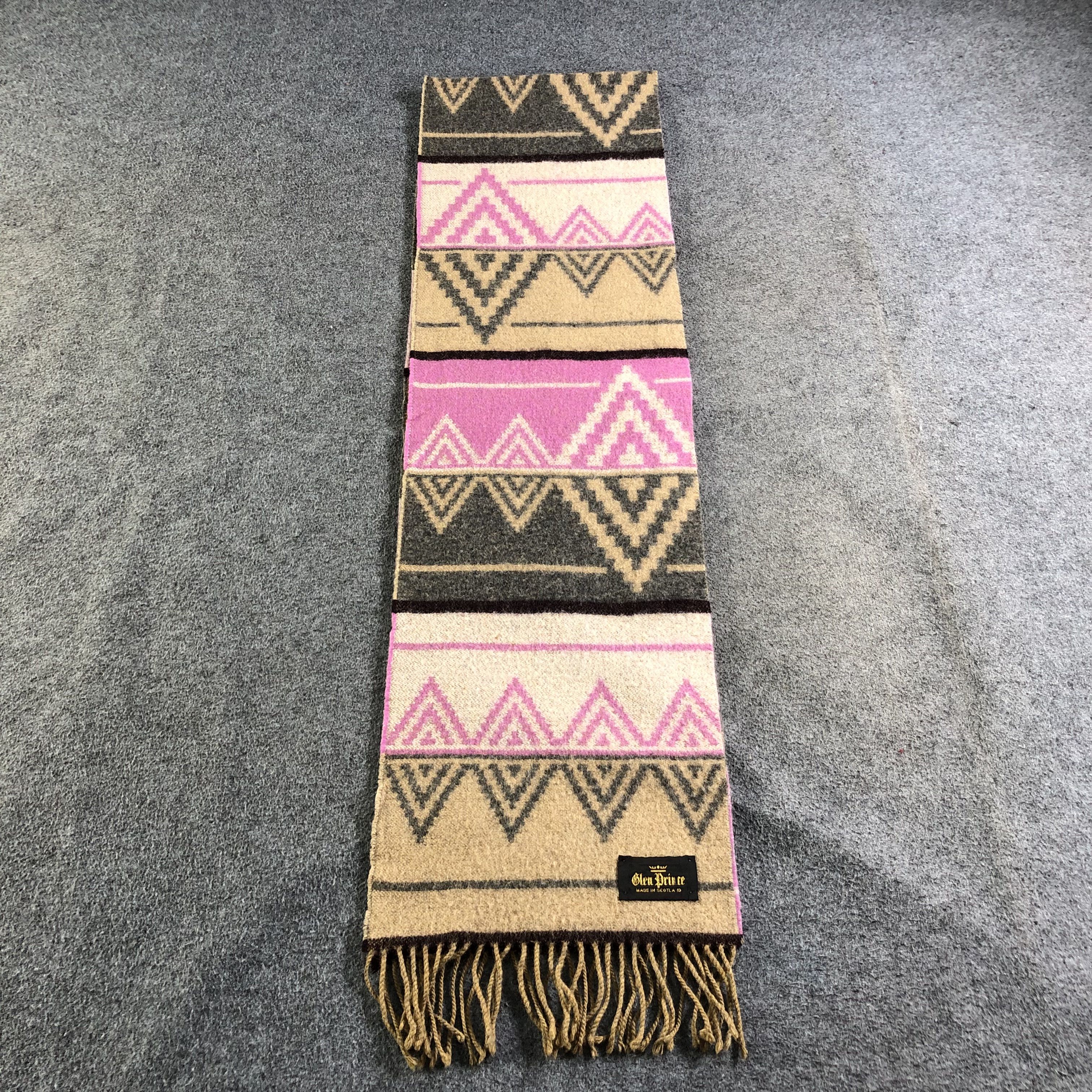 Vintage Glen Prince Navajo Wool Scarf Muffler V1800 Size ONE SIZE - 2 Thumbnail