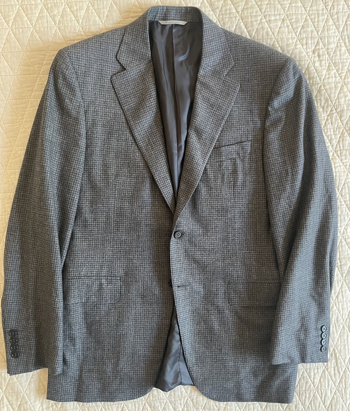 Canali Crosshatch Check Jacket Size 40R - 1 Thumbnail