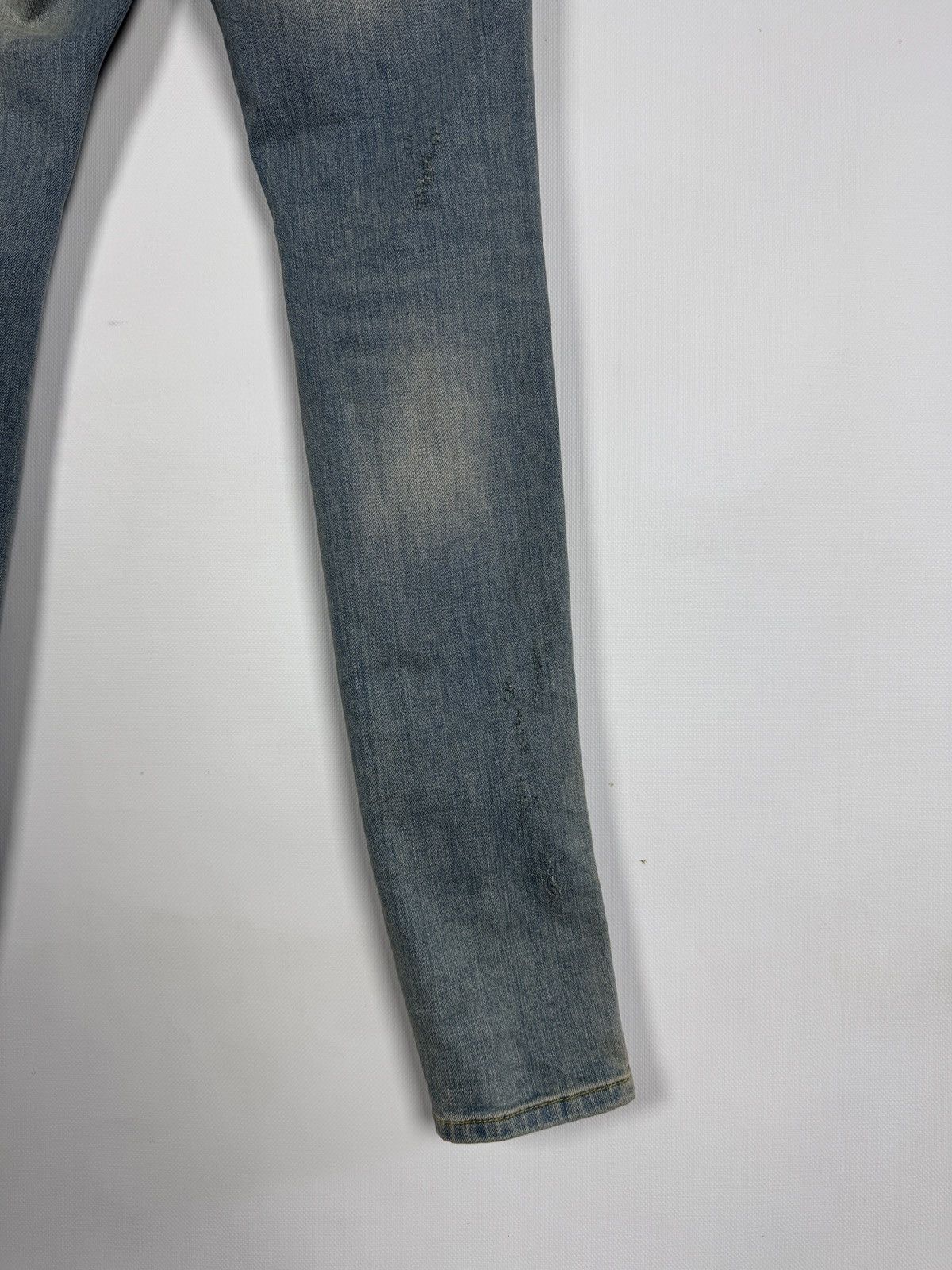 Represent Clo. Represent Destroyer Indigo Skinny Jeans Distressed Denim 30 Size US 30 / EU 46 - 16 Thumbnail