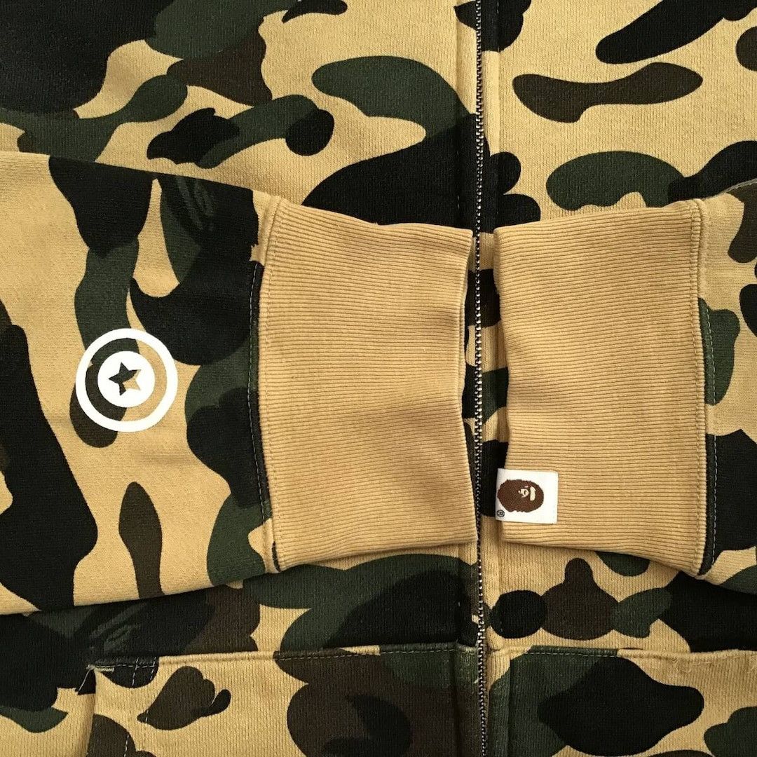 Bape BAPE 1st camo yellow shark full zip hoodie a bathing ape WGM Size US XL / EU 56 / 4 - 6 Thumbnail