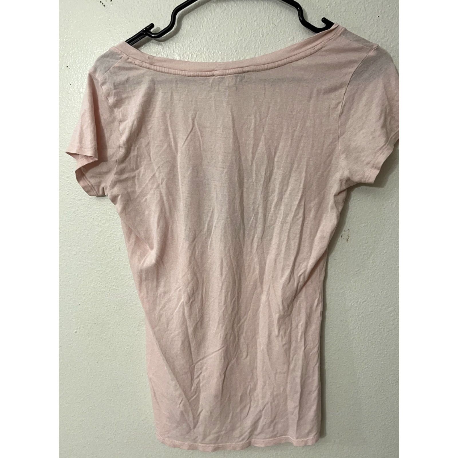 Express VINTAGE Express One Eleven Short Sleeve T-Shirt XS Light Pink Sunday Funday Womens Size XS / US 0-2 / IT 36-38 - 2 Thumbnail