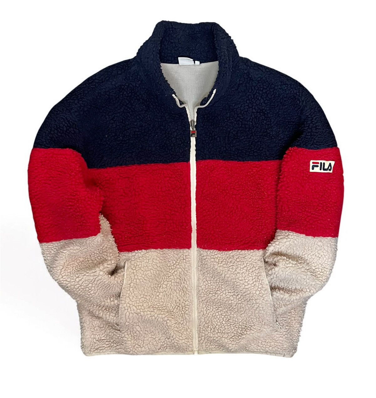 Fila 🔥HOT DROPS🔥 Fila Fleece Sweatshirt Outerwear Zipper Size US L / EU 52-54 / 3 - 2 Thumbnail