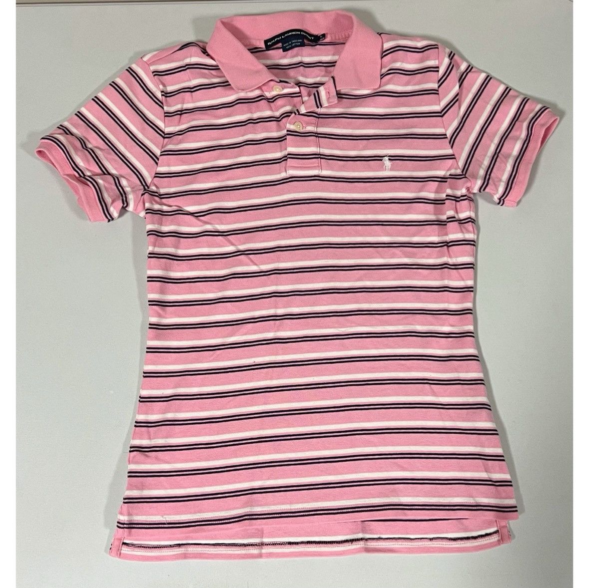 Ralph Lauren Ralph Lauren Pink Striped Collared Polo Shirt Top Size L 🎀✨ Size US L / EU 52-54 / 3 - 2 Thumbnail