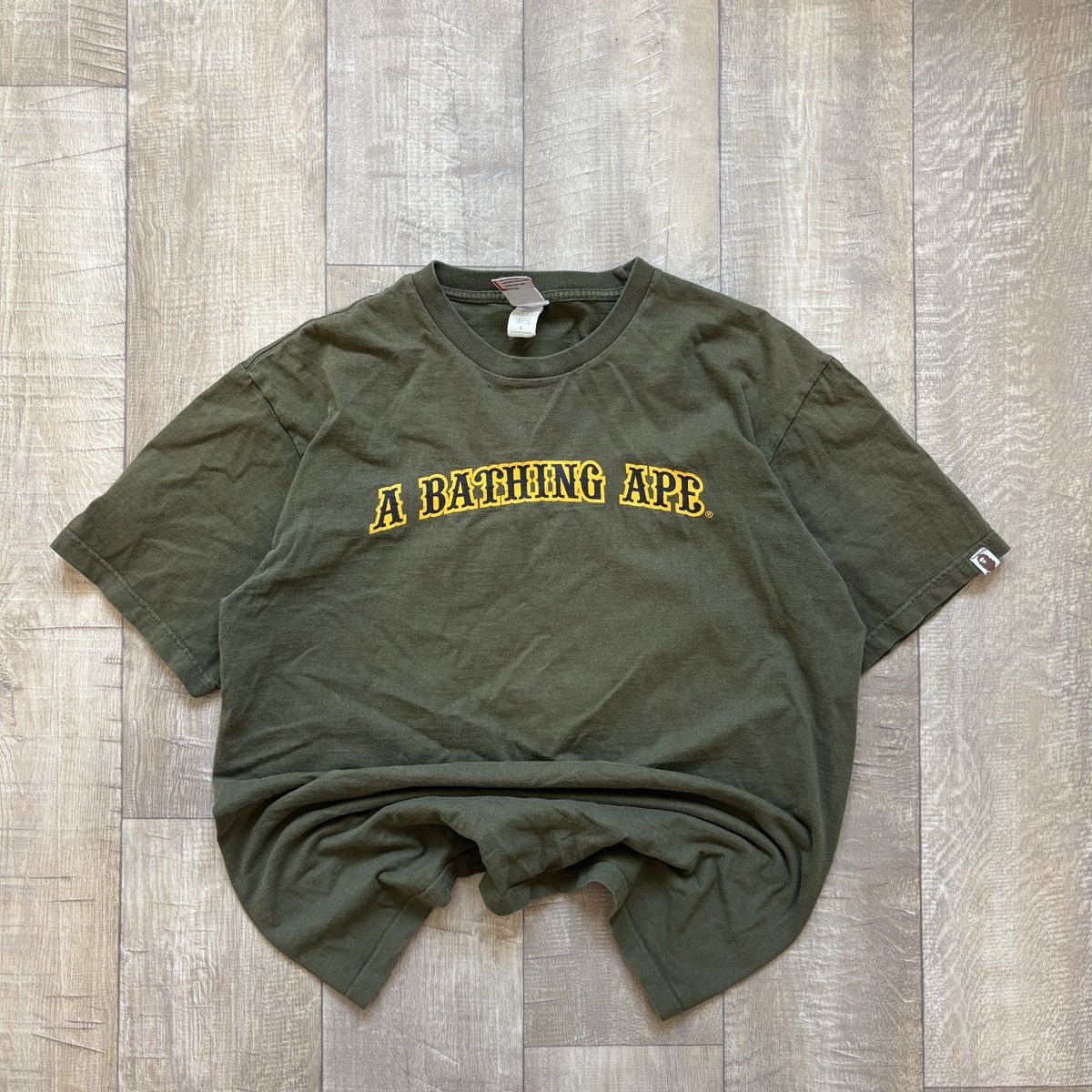 A Bathing Ape Baby Milo Tee Mango Large BAPE Mans L