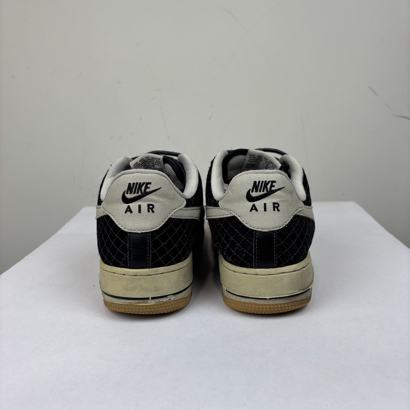 Nike Nike Air Force 1 Black Checkered Sneakers Shoes Men's 10 Size US 10 / EU 43 - 4 Thumbnail