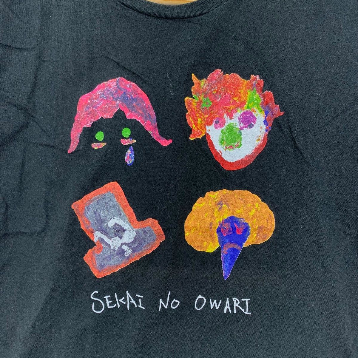 Japanese Brand SEKAI NO OWARI Pop Japanese Band Anime One Piece Short Shirt Size US M / EU 48-50 / 2 - 3 Thumbnail