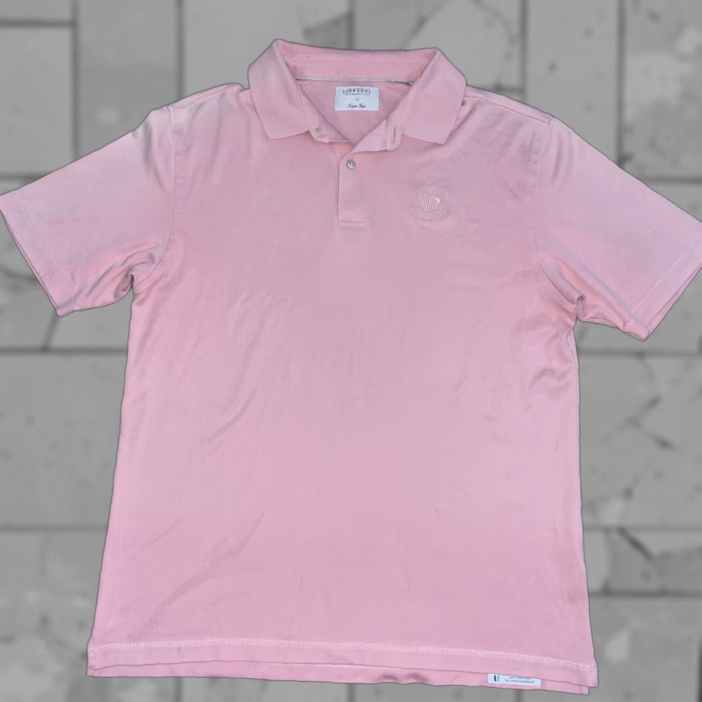Vintage VINTAGE Linksoul Pink Polo Shirt Mens M Men's Polo Regular Size Size US M / EU 48-50 / 2 - 1 Thumbnail