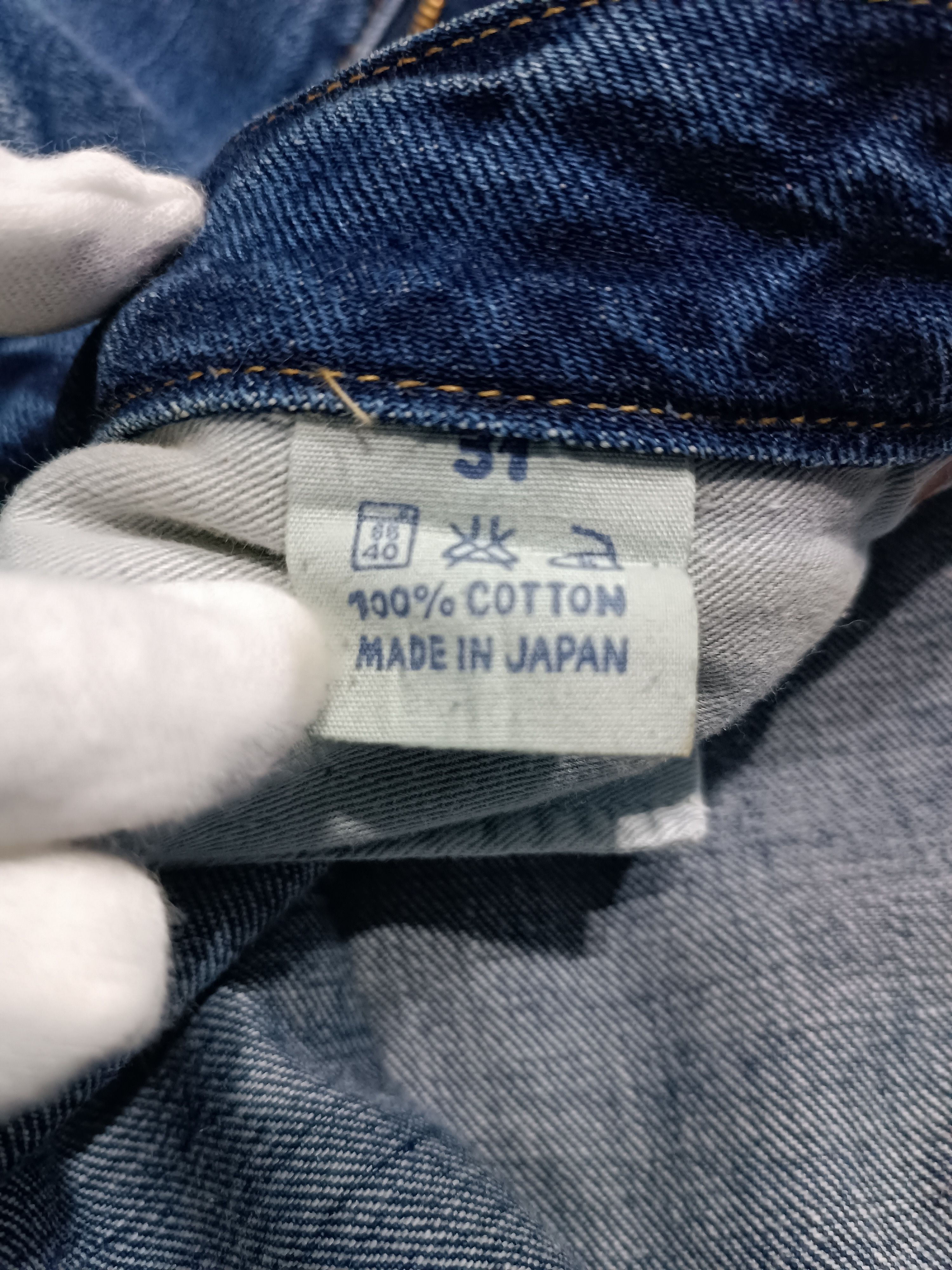 Japanese Brand × Self Edge ⚡ Selvedge ⚡Denim Pants Yellow Line Size 31" - 8 Thumbnail