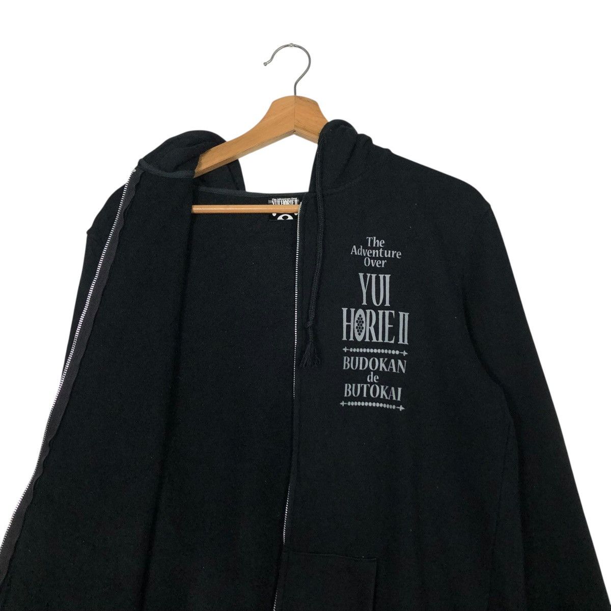 Cartoon Network 🔥RICH BLACK VINTAGE ZIPPER HOODIE YUI HORIE II BUDOKAN Size US S / EU 44-46 / 1 - 15 Thumbnail