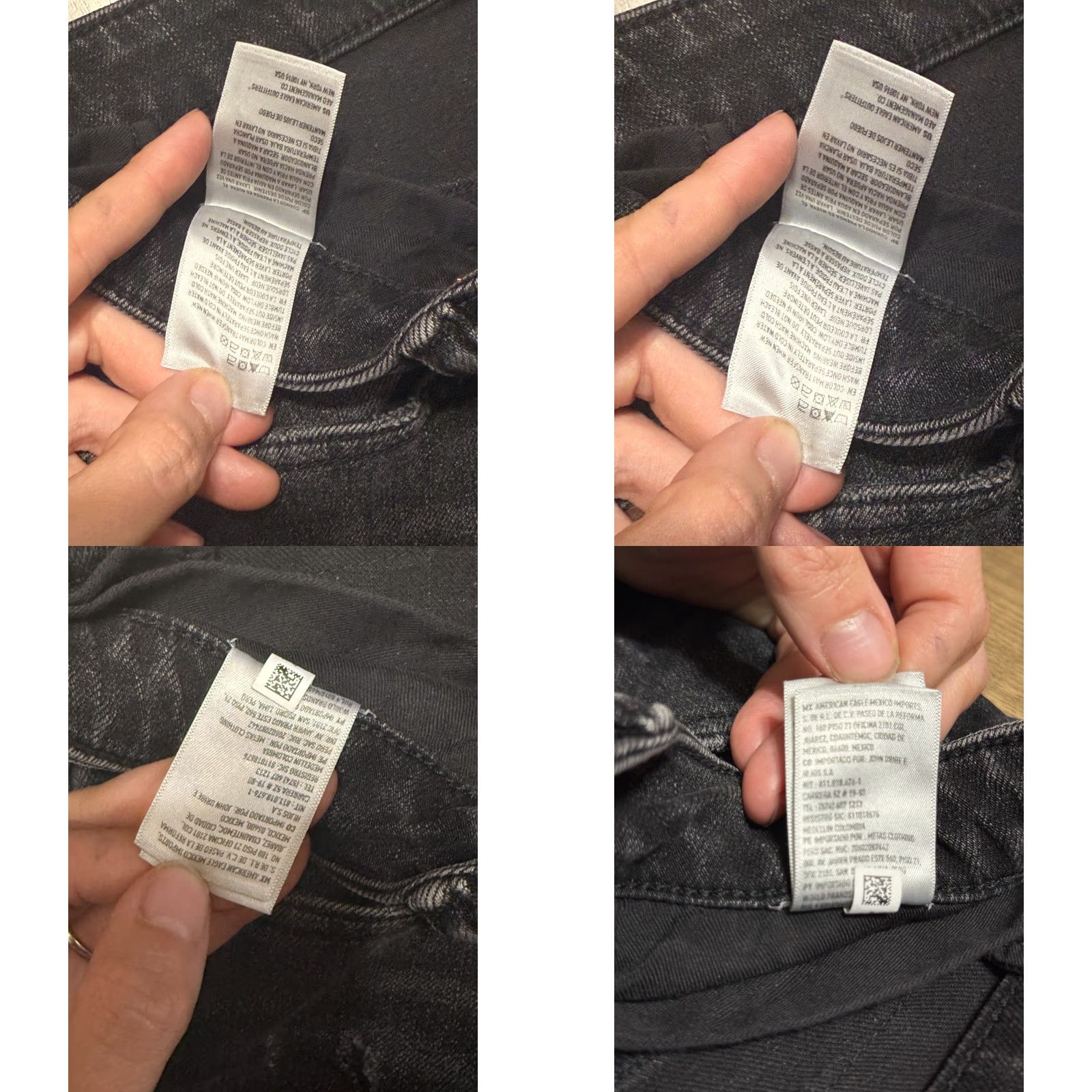 American Eagle Outfitters American Eagle Jeans, Men's Size 30x30, Black, Denim, Distressed, AIRFLEX 360 Size US 30 / EU 46 - 8 Thumbnail