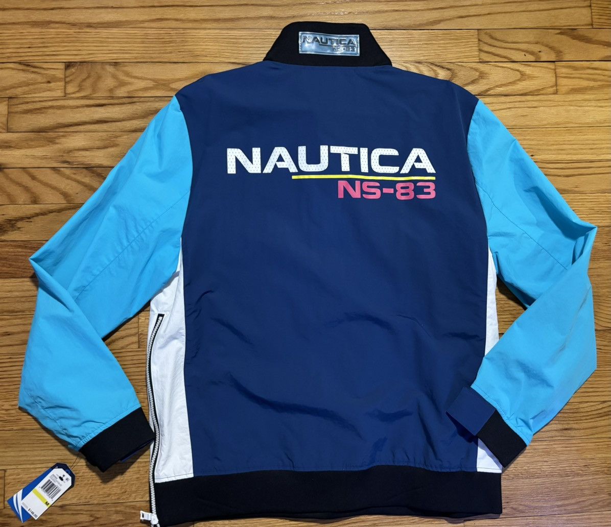 Nautica Nautica Mens Blue Colorblocked Logo Print 1/4 Zip sz M New! Size US M / EU 48-50 / 2 - 6 Thumbnail