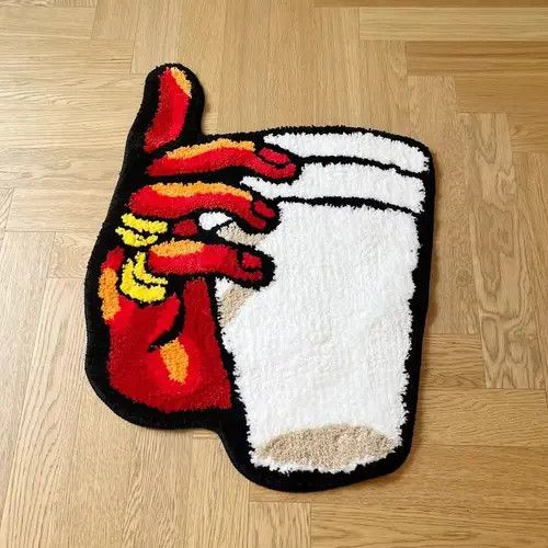 Handmade Yuuko x Shi Design Fluffy Tufted Bedroom Carpet Rug Size ONE SIZE - 1 Thumbnail