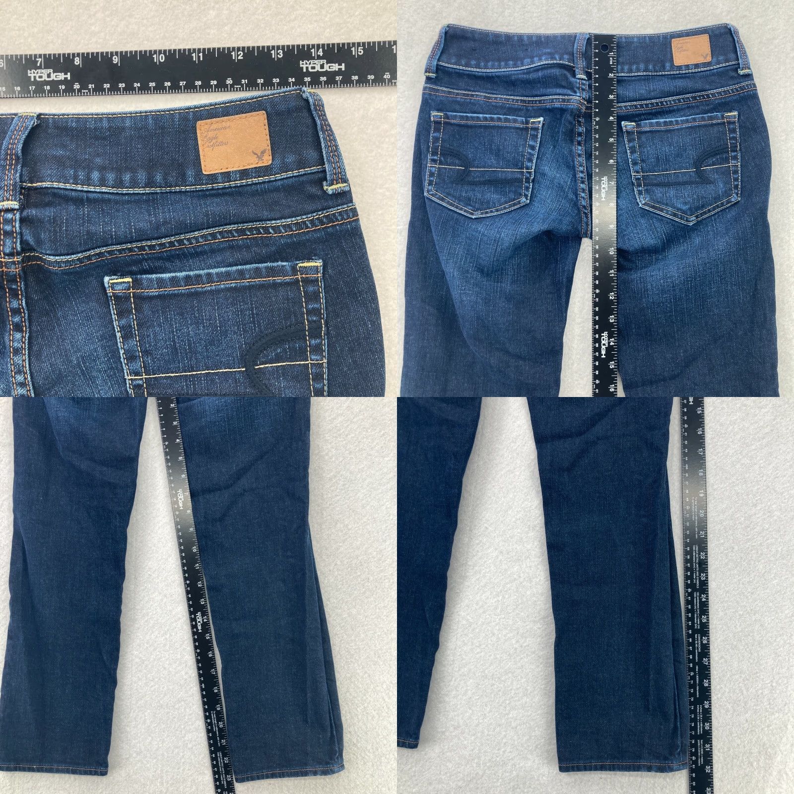 American Eagle Outfitters American Eagle Jeans Womens Size 0 Stretch Artist Crop Dark Wash Blue Comfort Size 25" / US 0 / IT 36 - 8 Thumbnail