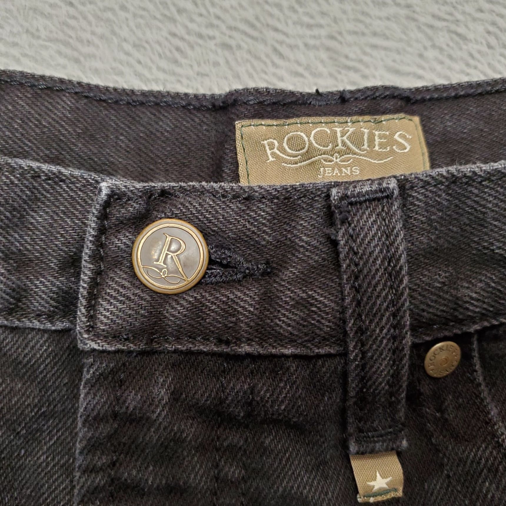 Vintage VINTAGE Rockies Jeans Womens 6 Long Black Denim Relaxed Fit Denim Natural Rise Jeans 5-Pocket Cowboy Outdoor Womens Size 30" / US 8 / IT 44 - 5 Thumbnail