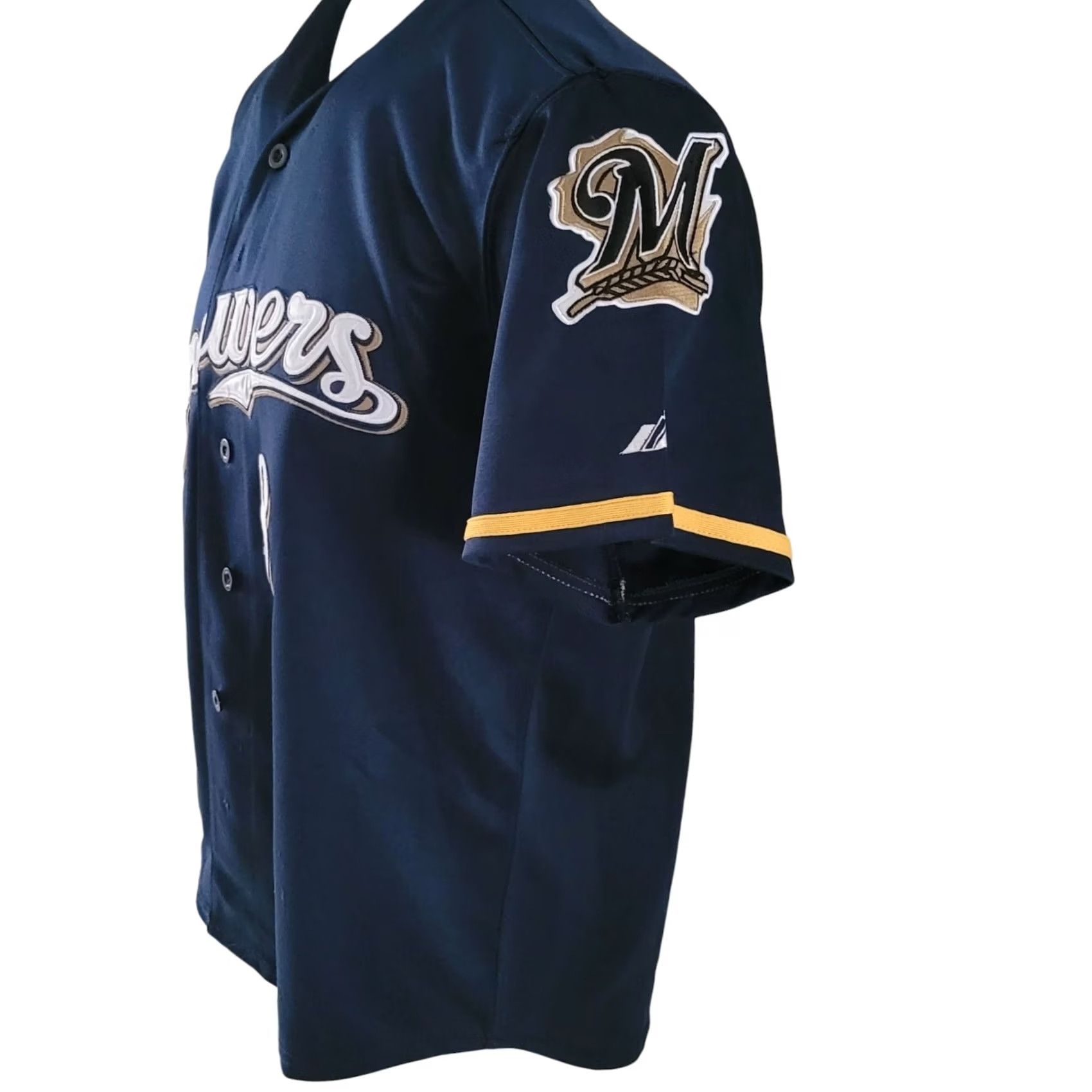 Vintage VINTAGE Ryan Braun #8 Milwaukee Brewers Majestic Navy T-Shirt M Mens 40th Anniversary 8 Size US M / EU 48-50 / 2 - 6 Thumbnail