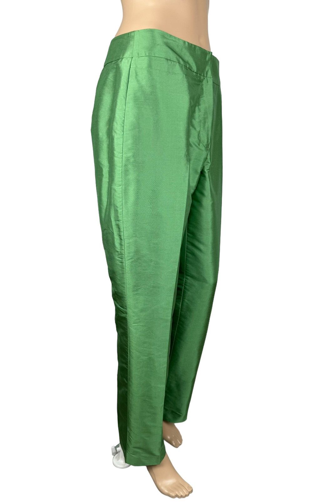 Gerry Weber Gerry Weber Silk Pants Womens Straight Shimmer size UK12 Size 30" / US 8 / IT 44 - 3 Thumbnail