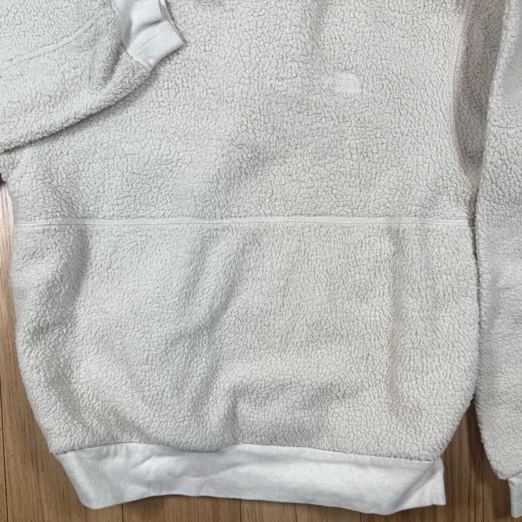 The North Face VINTAGE The North Face Womens Hoodie S Pullover Sherpa Fleece Brown Cream Small Size S / US 4 / IT 40 - 3 Thumbnail