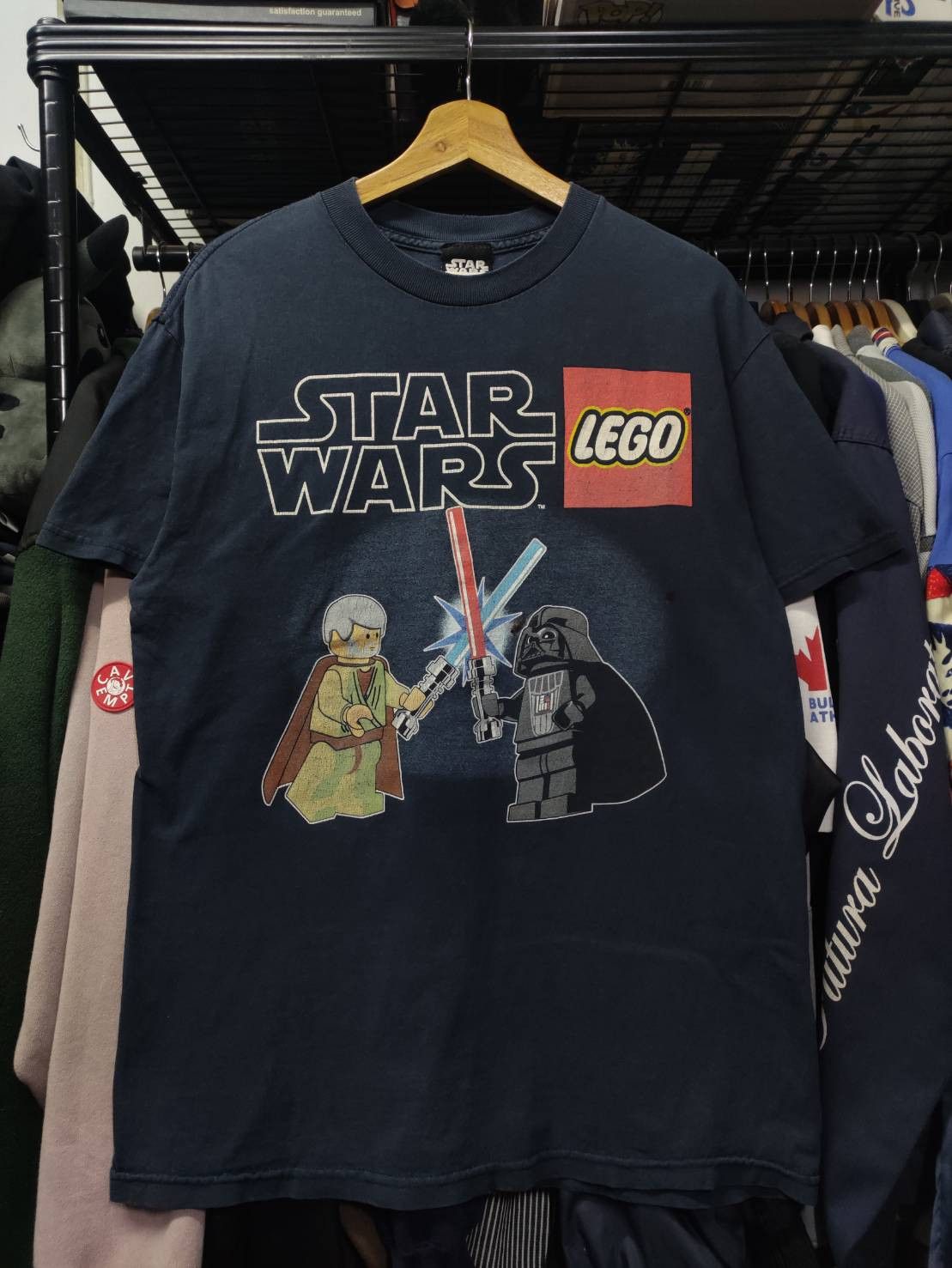 LEGO Vtg 00's Star Wars x The Lego " Obi-Wan VS Darth Vader " Size US M / EU 48-50 / 2 - 2 Thumbnail