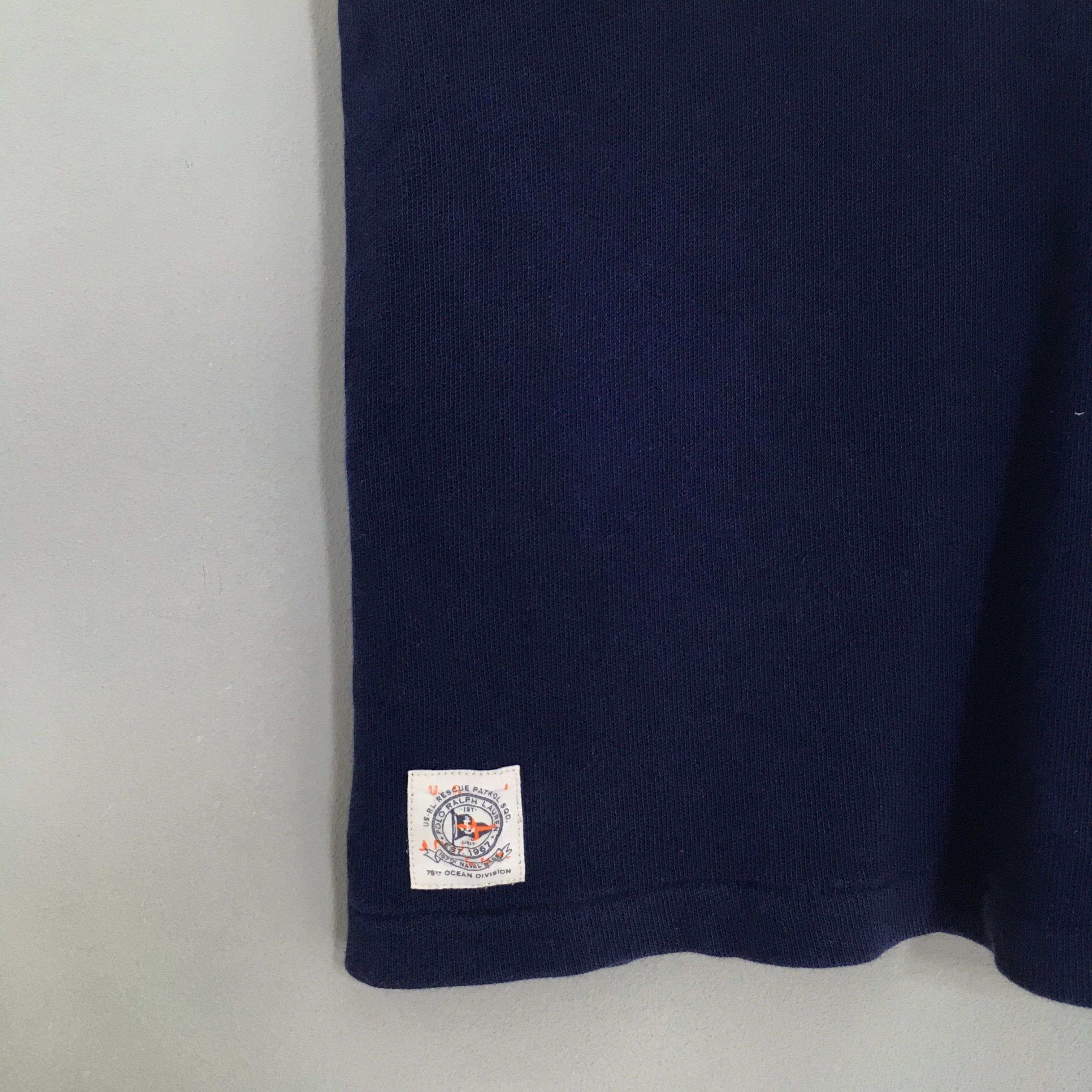 Polo Ralph Lauren Vintage Polo Ralph Lauren Naval Base Rugby Shirt Large Size US L / EU 52-54 / 3 - 4 Thumbnail
