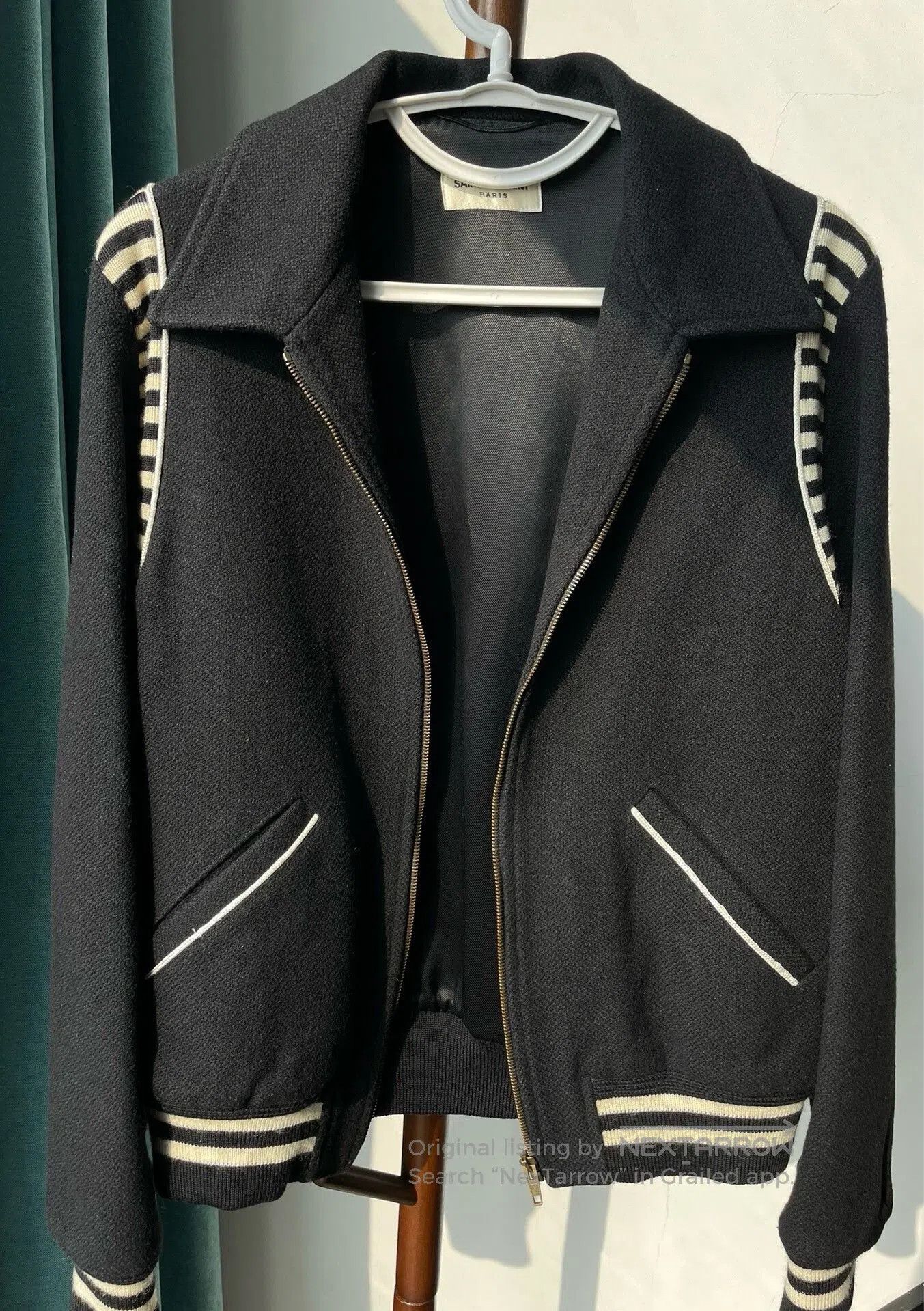 Saint Laurent Paris Saint Laurent Zebra Stripe Wool Jacket. Size US M / EU 48-50 / 2 - 1 Thumbnail