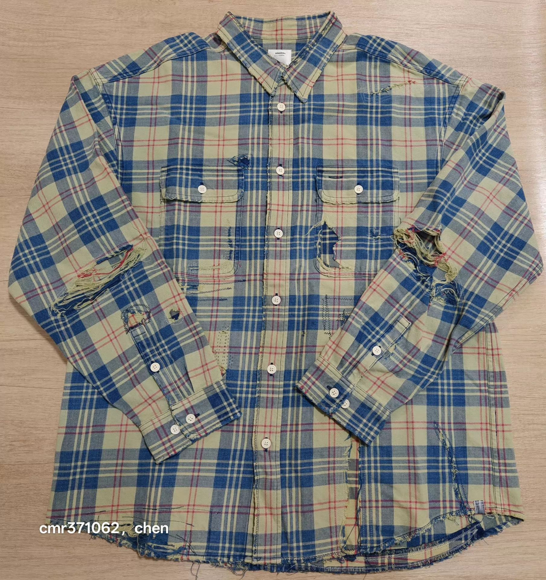 Visvim VISVIM 21AW LUMBER CHECK L/S CRASH 95 New Indigo 5 Size US XXL / EU 58 / 5 - 1 Thumbnail