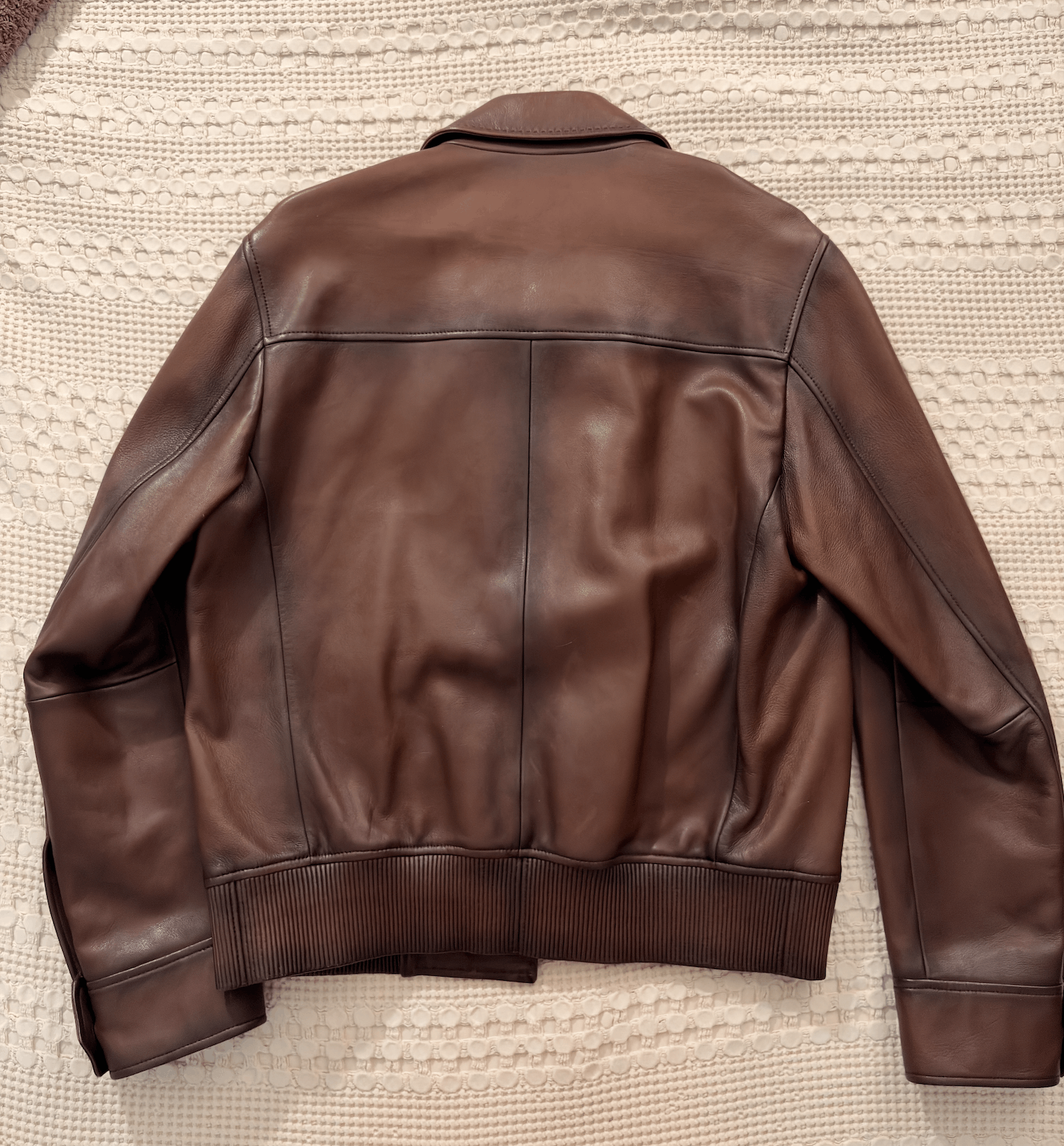 Hugo Boss BOSS Camel Nappa Leather Aviator Jacket HandWaxed Calfskin Size US M / EU 48-50 / 2 - 4 Thumbnail