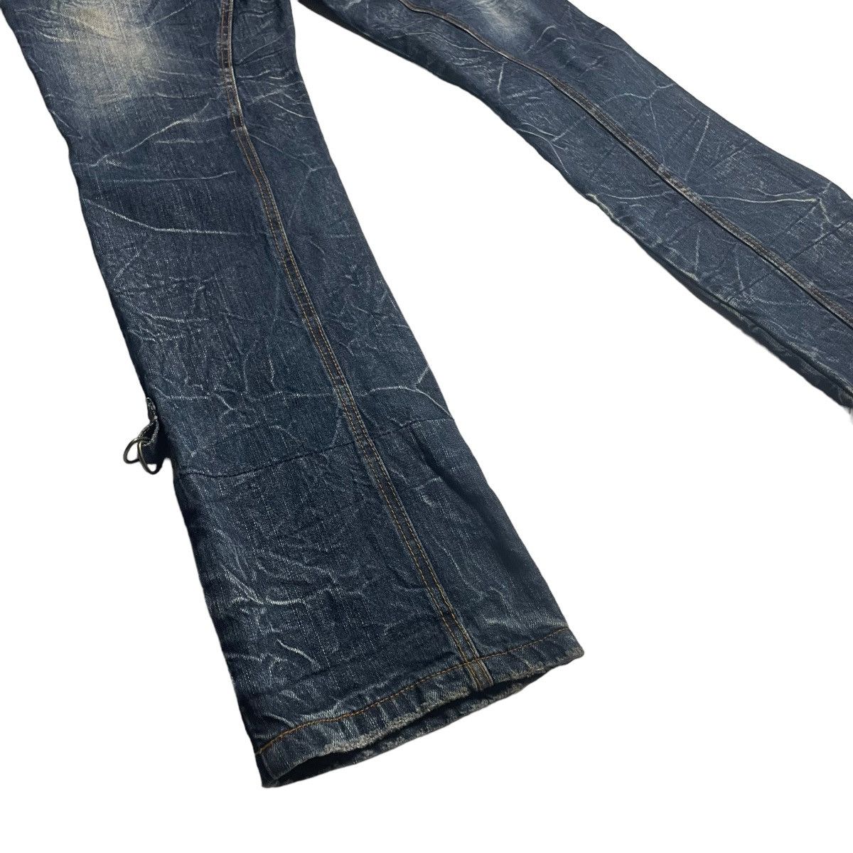 If Six Was Nine × Japanese Brand × Le Grande Bleu (L.G.B.) 🇯🇵 VINTAGE NYLAUS DOUBLE WAIST DENIM PANTS Size US 30 / EU 46 - 10 Thumbnail