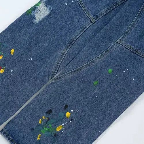 Other paint flare damaged ripped jeans Size US 28 / EU 44 - 4 Thumbnail