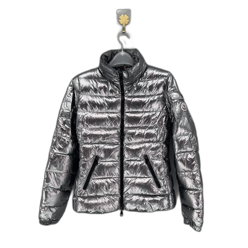 Moncler Moncler Bady Silver Puffer Jacket-yf Size US XXS / EU 40 - 1 Thumbnail