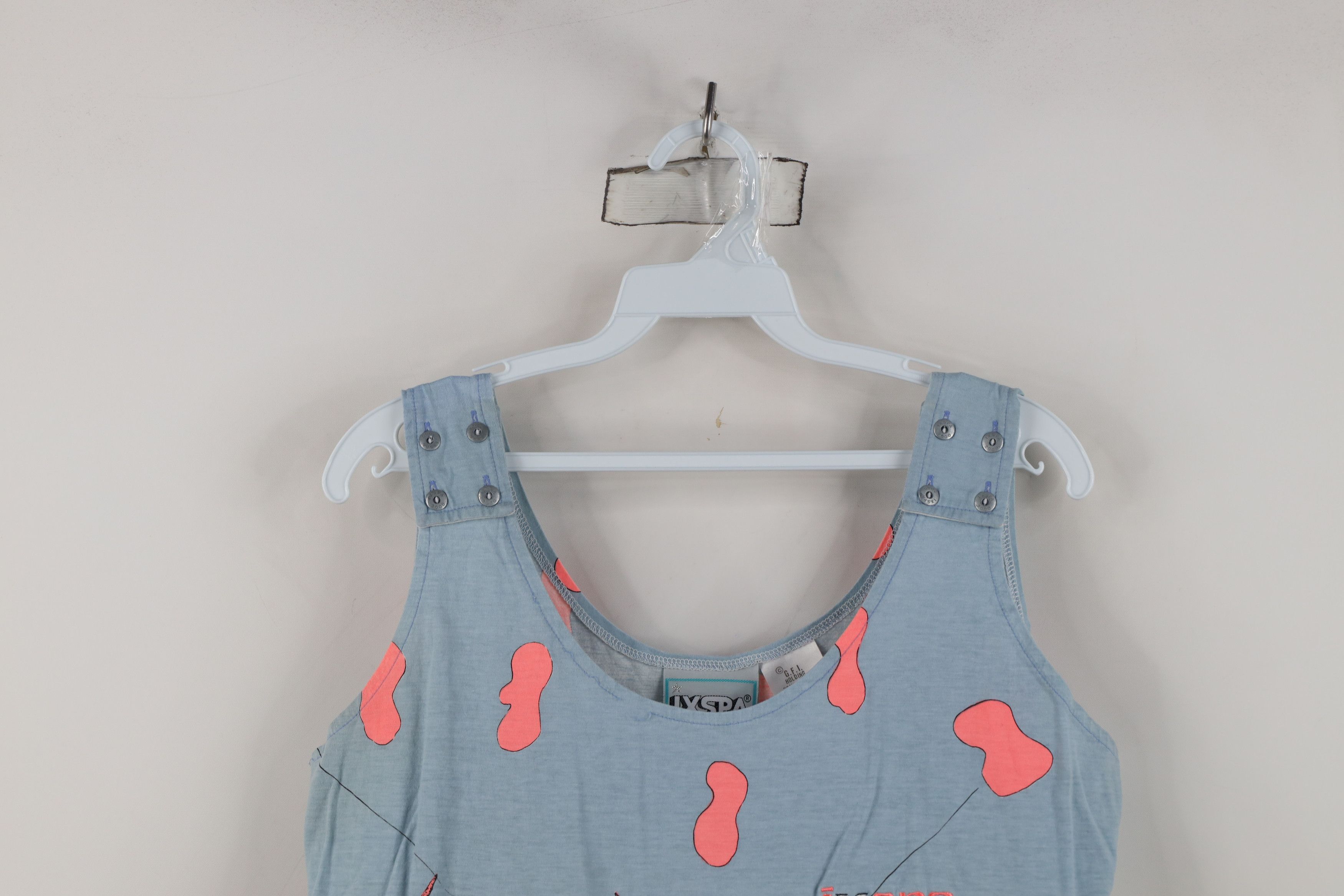 Vintage Vintage 90s Streetwear Art Antler Skull Tank Top T-Shirt Size L / US 10 / IT 46 - 2 Thumbnail