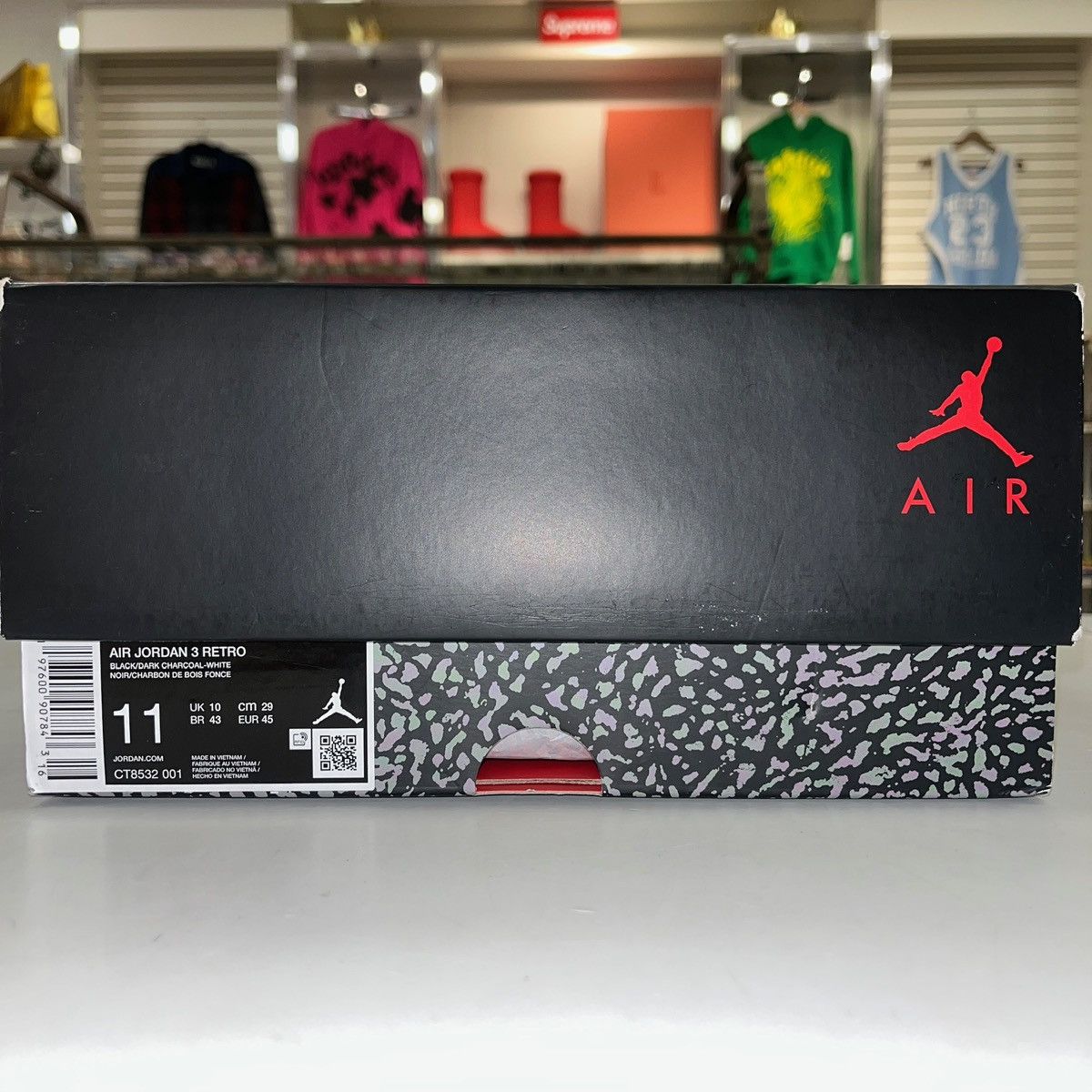 Jordan Brand Size 11 -Nike Air Jordan 3 Retro Black Cat (2025) CT8532-001 Size US 11 / EU 44 - 7 Thumbnail