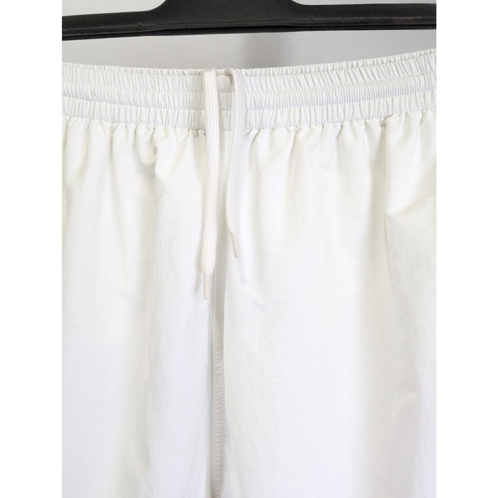 Balenciaga o1rshd1 Light Track Nylon Tracksuit Pants in White Size US 34 / EU 50 - 8 Thumbnail