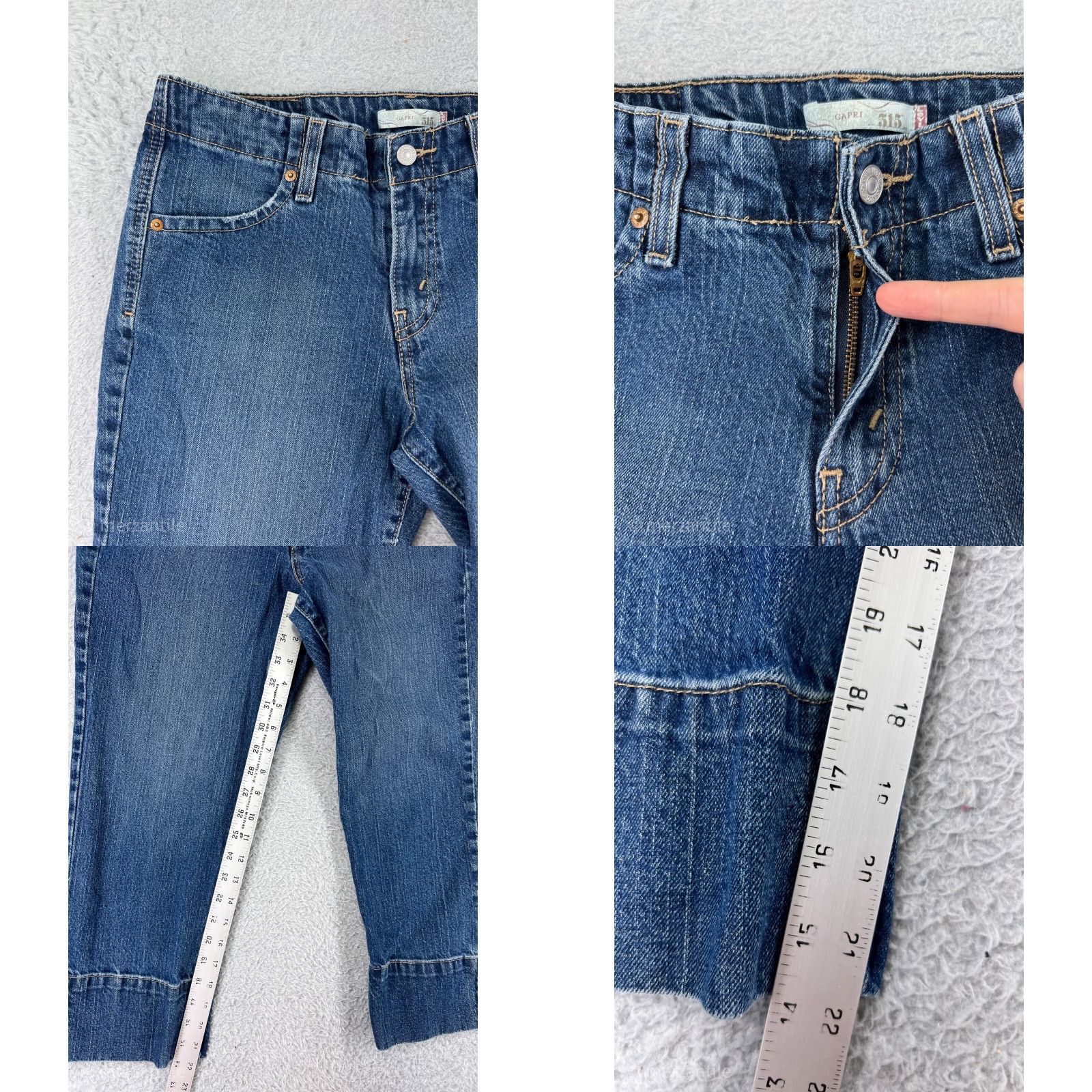Levi's Levi's Jeans Women 8 Blue Denim 515 Bootcut Zip Mid Rise 29x28 Cotton Blend Denim Jeans Size 30" / US 8 / IT 44 - 8 Thumbnail