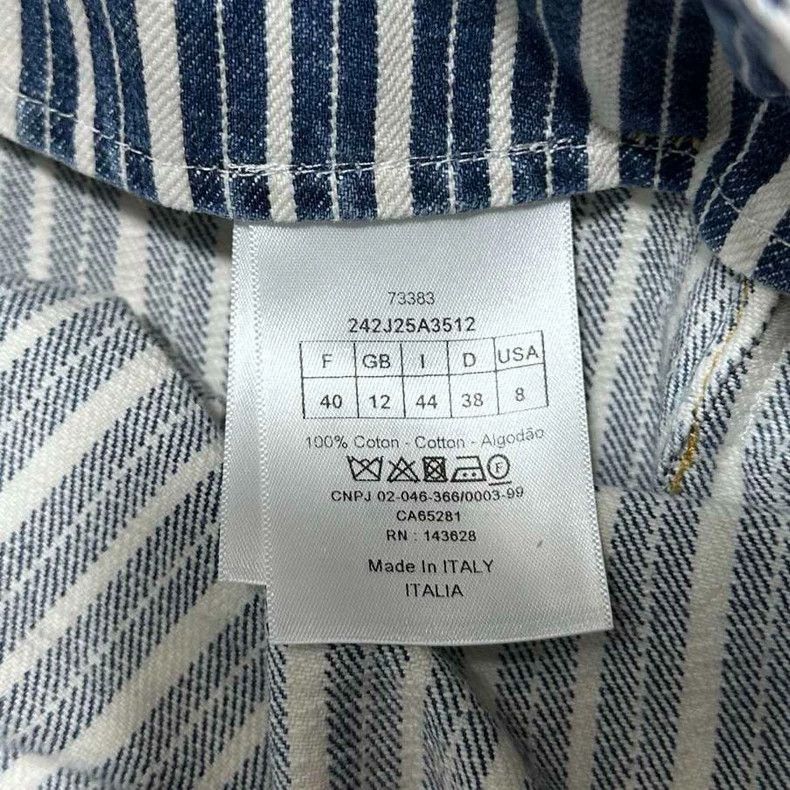 Dior Striped Denim Short Skirt by Dior-2505 Size 26" / US 2 / IT 38 - 5 Thumbnail
