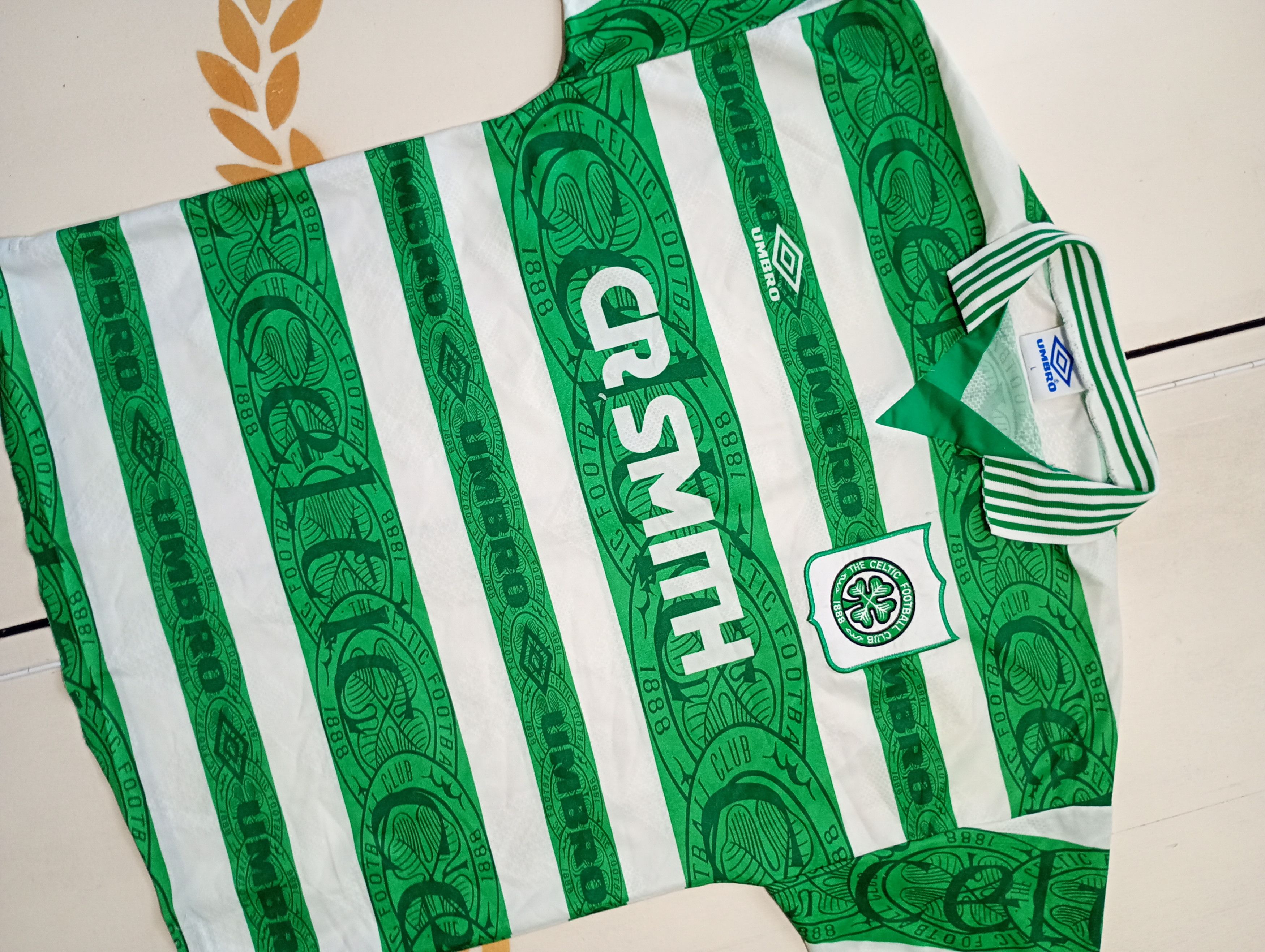 Umbro Umbro Celtic FC Home Jersey 1995-1997 Size US L / EU 52-54 / 3 - 5 Thumbnail