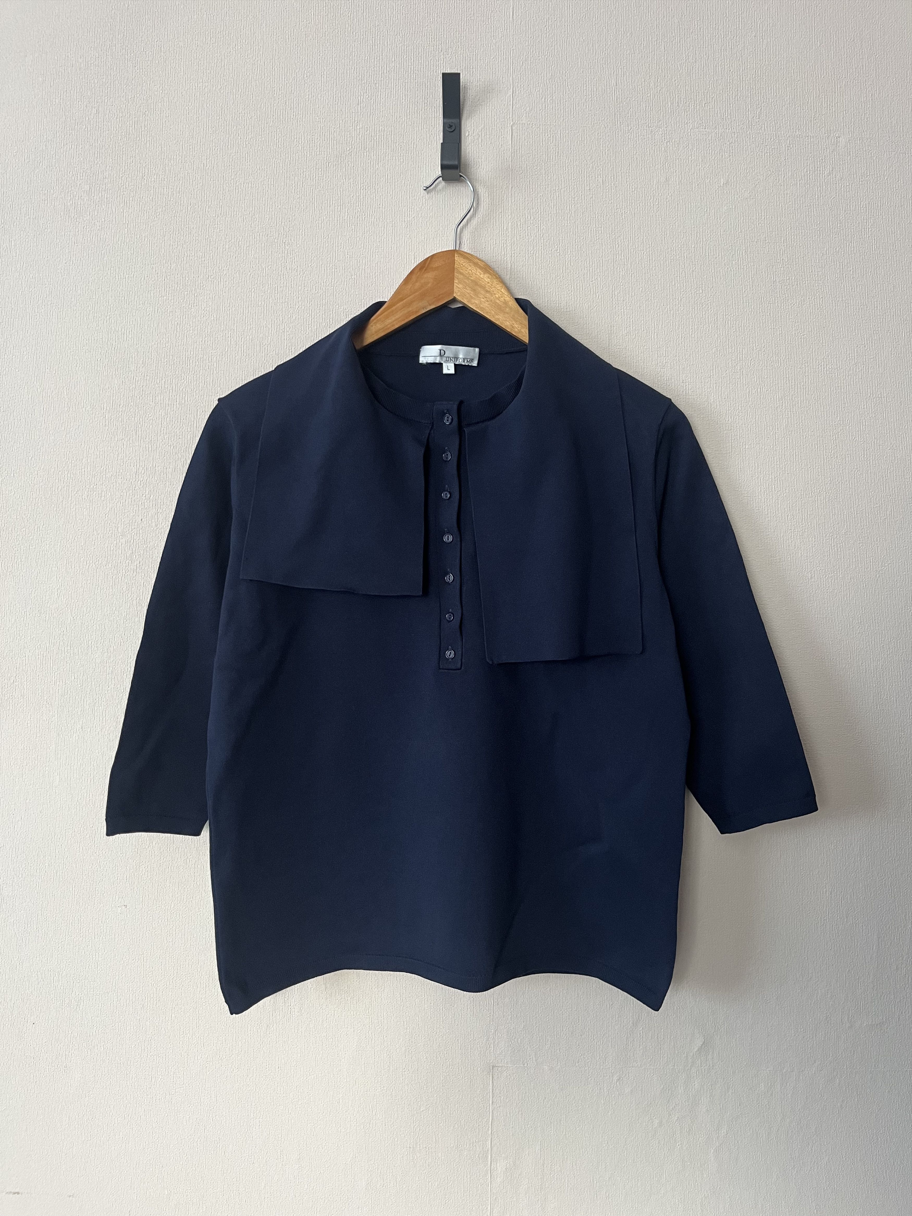 Dior Christian Dior Uniforms Minimalist Blouse Top 3/4 Sleeve Size L / US 10 / IT 46 - 1 Thumbnail