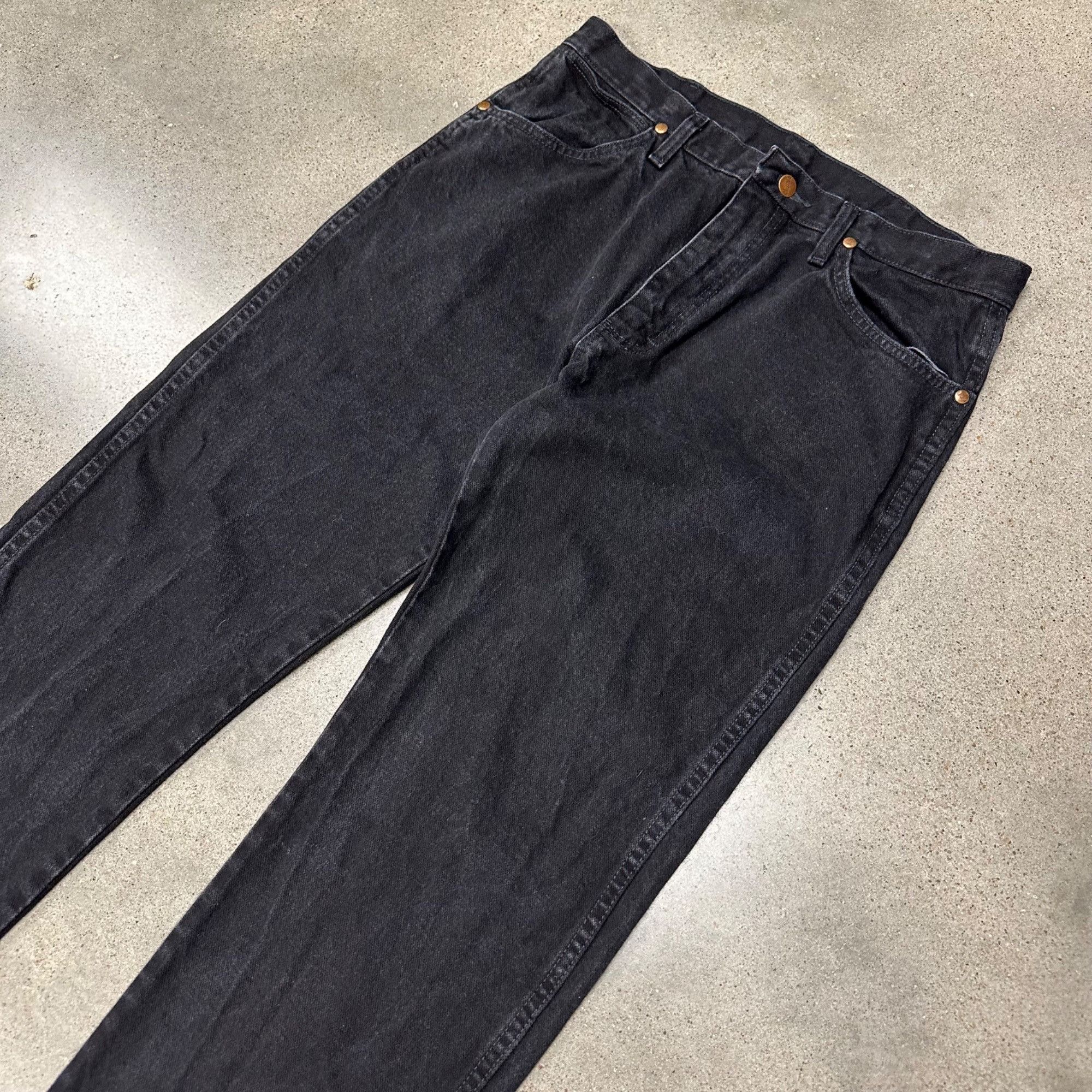 Vintage × Wrangler Vintage 80s/90s Black Wrangler Denim Jean Pants Size US 33 - 3 Thumbnail