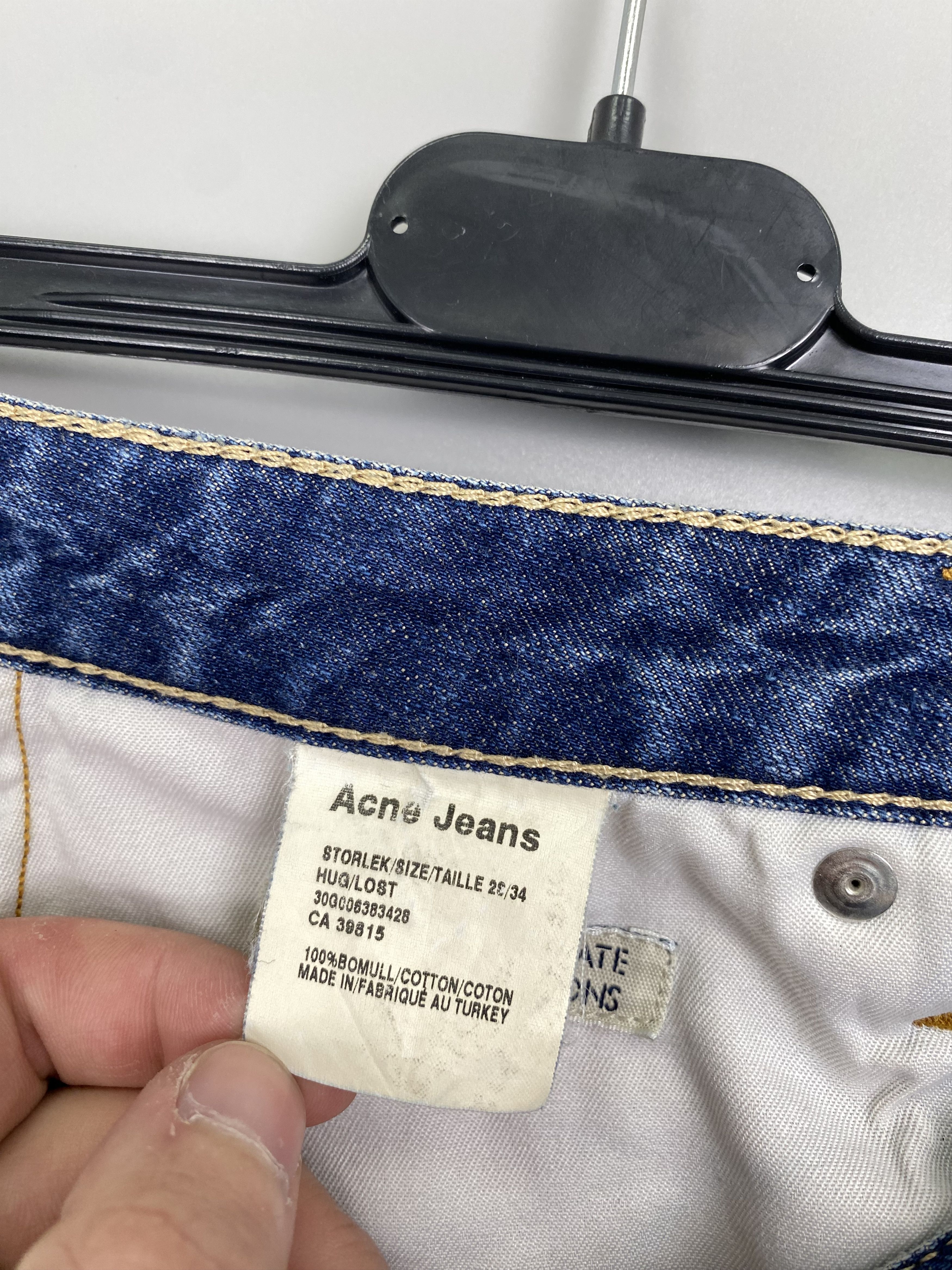 Acne Studios Acne Jeans Hug Lost Denim Jeans Leather Patch W28 L34 Size US 28 / EU 44 - 11 Thumbnail