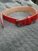 Handmade × Unowned Belts Red Floral Theme Belt Size ONE SIZE - 3 Thumbnail