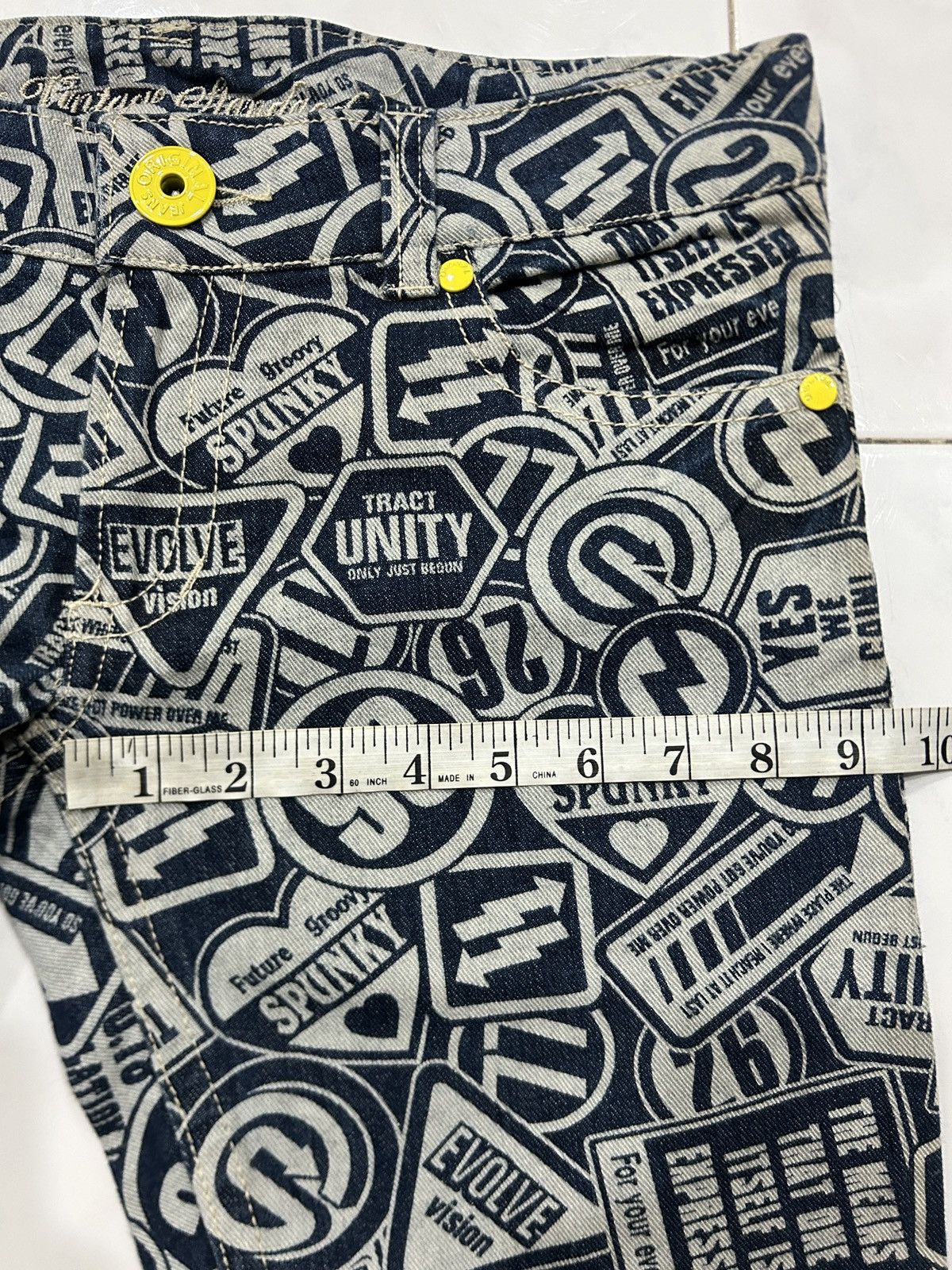 Designer × Japanese Brand Vintage Original Jeans Printed AOP Hysteric Inspired Size US 33 - 19 Thumbnail