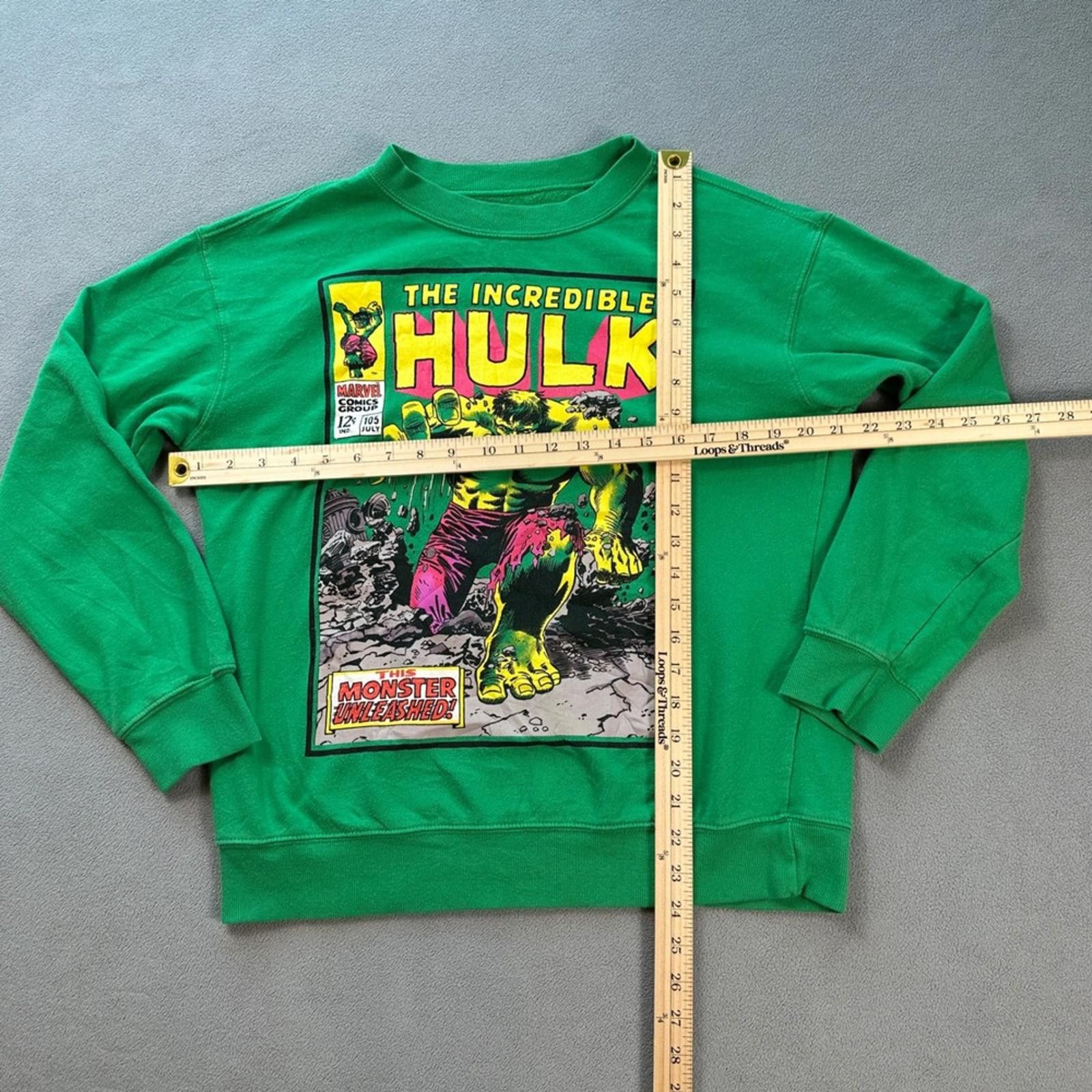 Marvel Comics The Incredible Hulk Sweatshirt Mens M Marvel Comics Green Size US M / EU 48-50 / 2 - 2 Thumbnail
