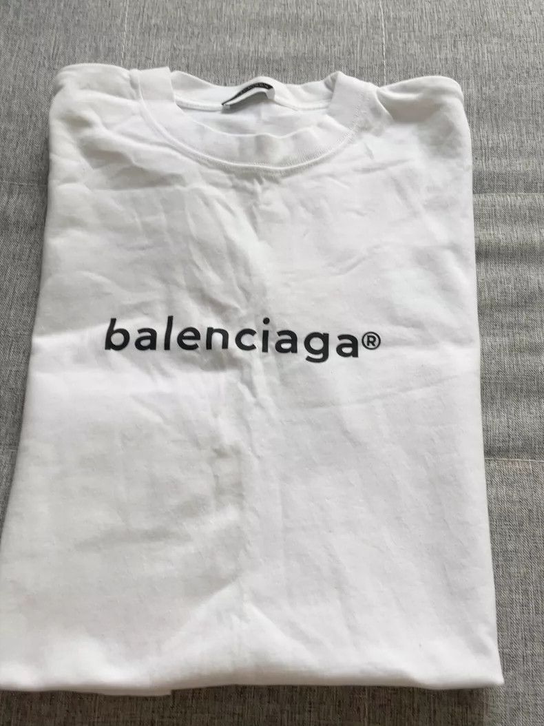 Balenciaga Balenciaga Letter Print Short Sleeve Tee - dmc Size US XL / EU 56 / 4 - 1 Thumbnail