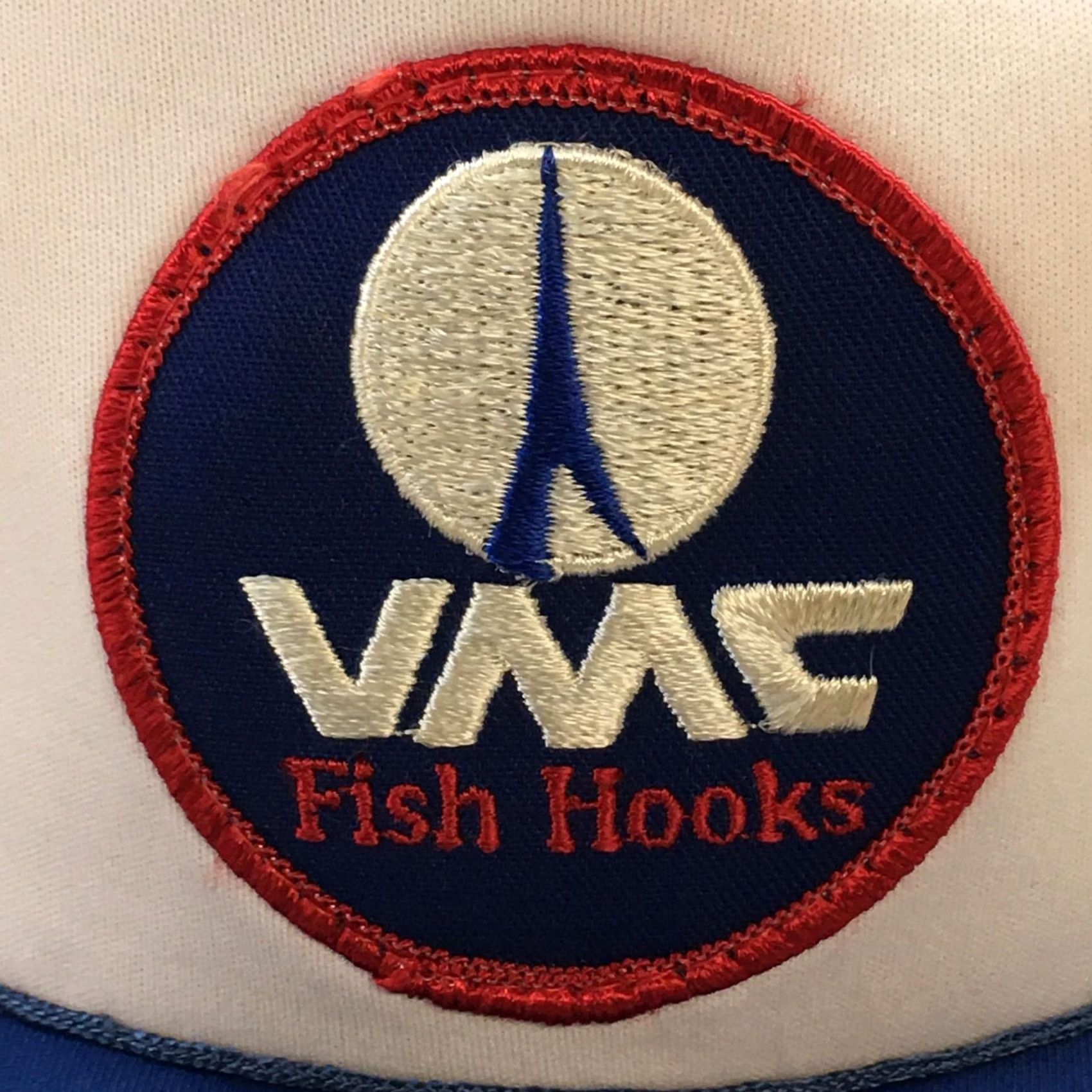 Logo 7 VMC Fish Hooks Trucker Hat Mens Blue OS Adjustable Curved Brim Embroidered Logo Size ONE SIZE - 3 Thumbnail