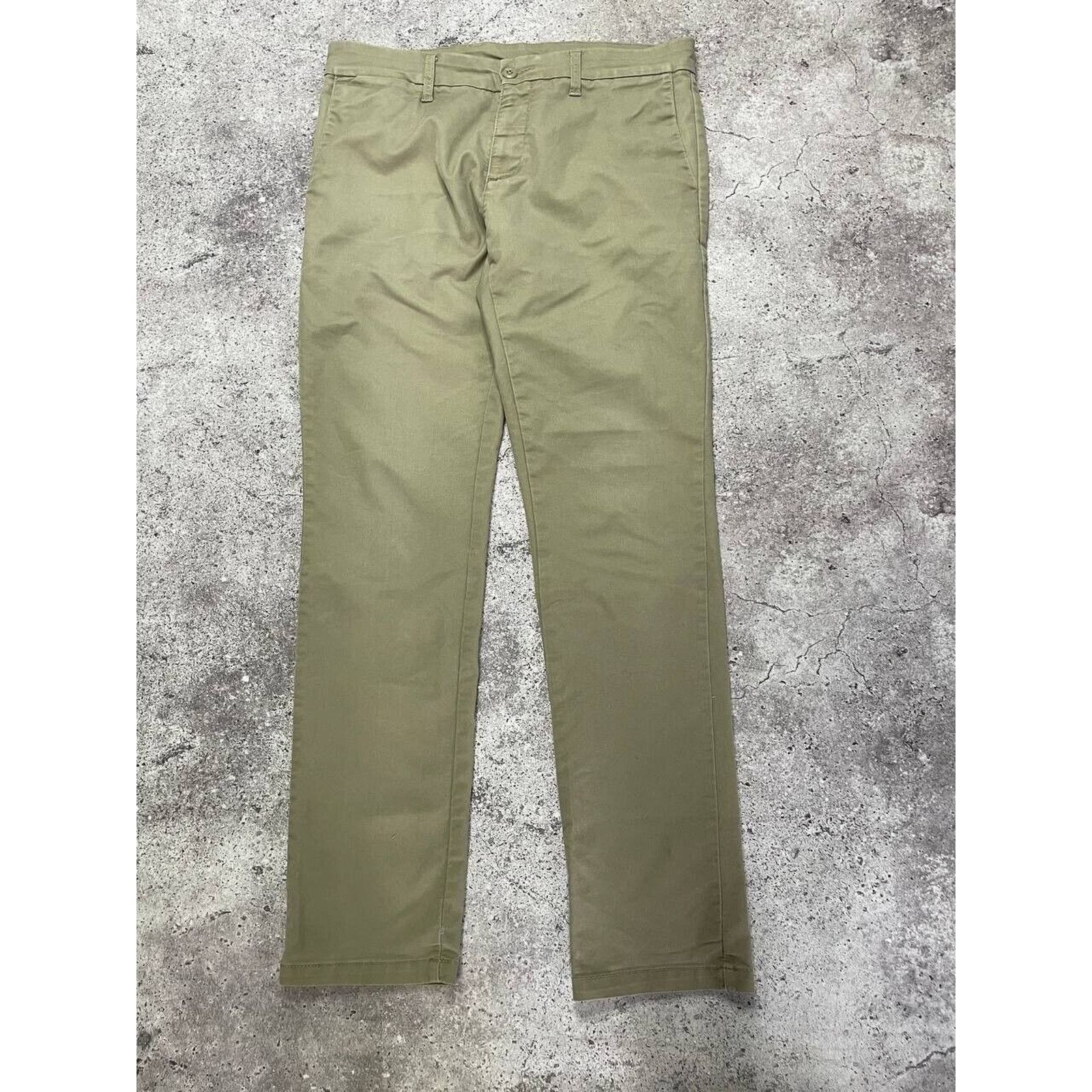 Carhartt × Vintage Carhartt Sid Pants 34x34 Beige Work Chinos Straight Fit Size US 34 / EU 50 - 1 Thumbnail