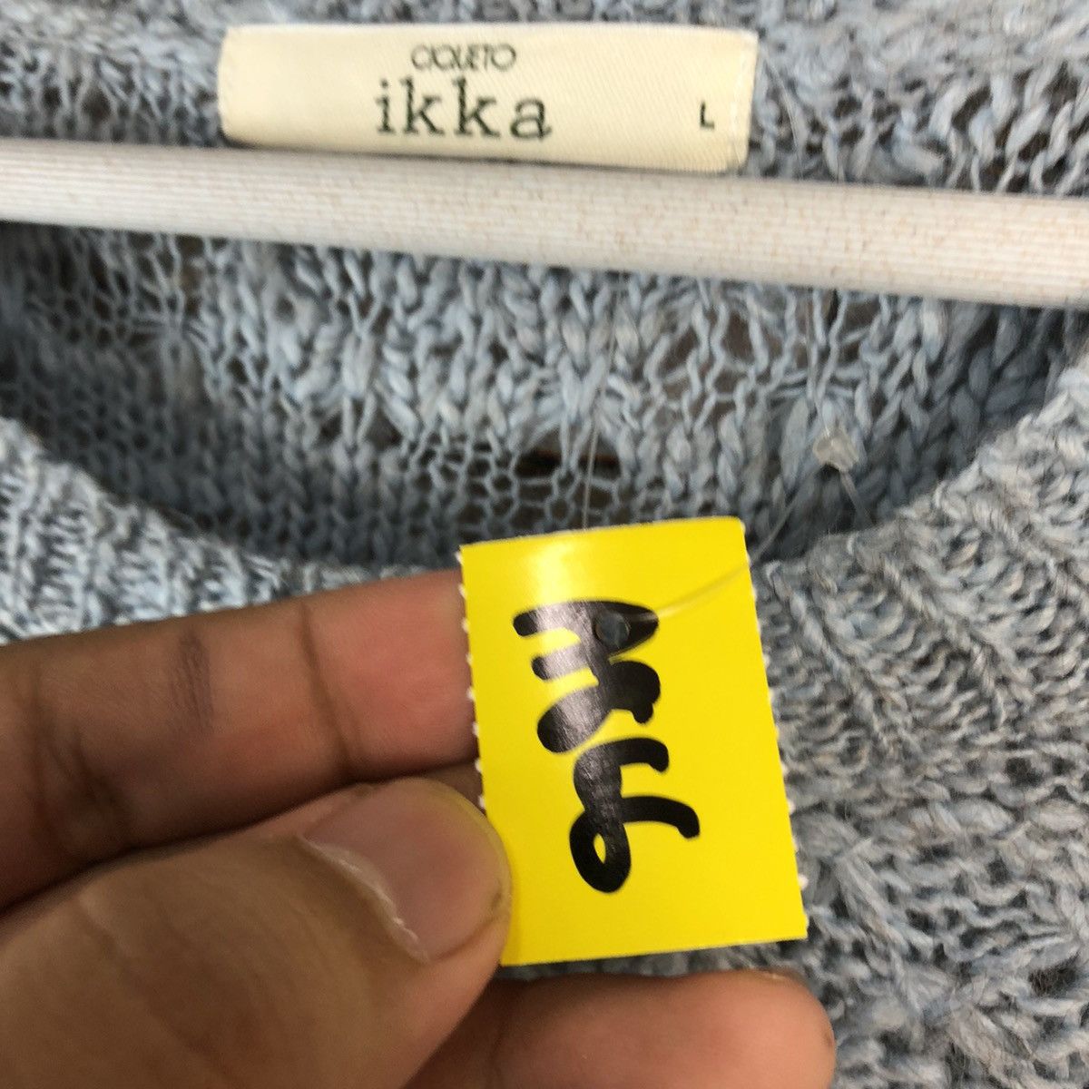 Homespun Knitwear × Japanese Brand × Vintage Ikka Blue Knitwear vintage japan #A866 Size L / US 10 / IT 46 - 10 Thumbnail