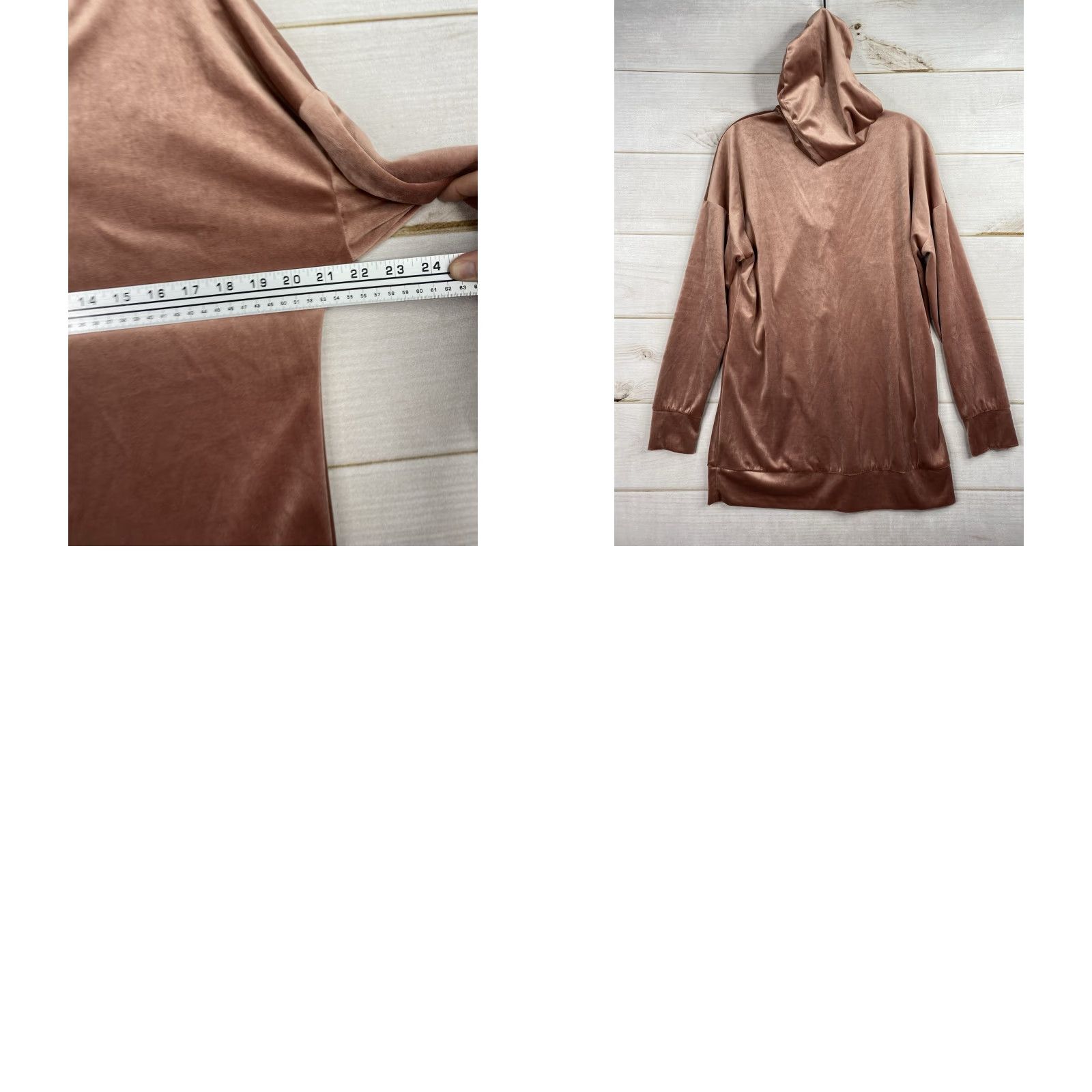Velvet Illa Illa Knit Pullover Sweater Hoodie Womens L Pink Velvet Tunic Lace Up Top Size L / US 10 / IT 46 - 8 Thumbnail