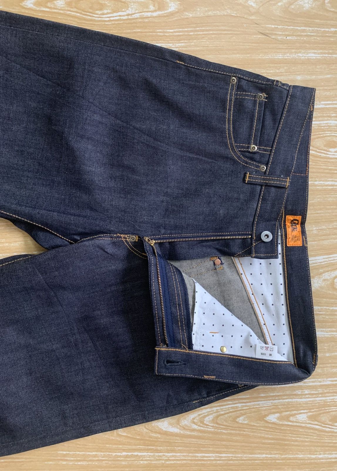 Japanese Brand 🔥 Rare.. Calee Selvedge Hard Denim Jeans Pants Size US 33 - 16 Thumbnail