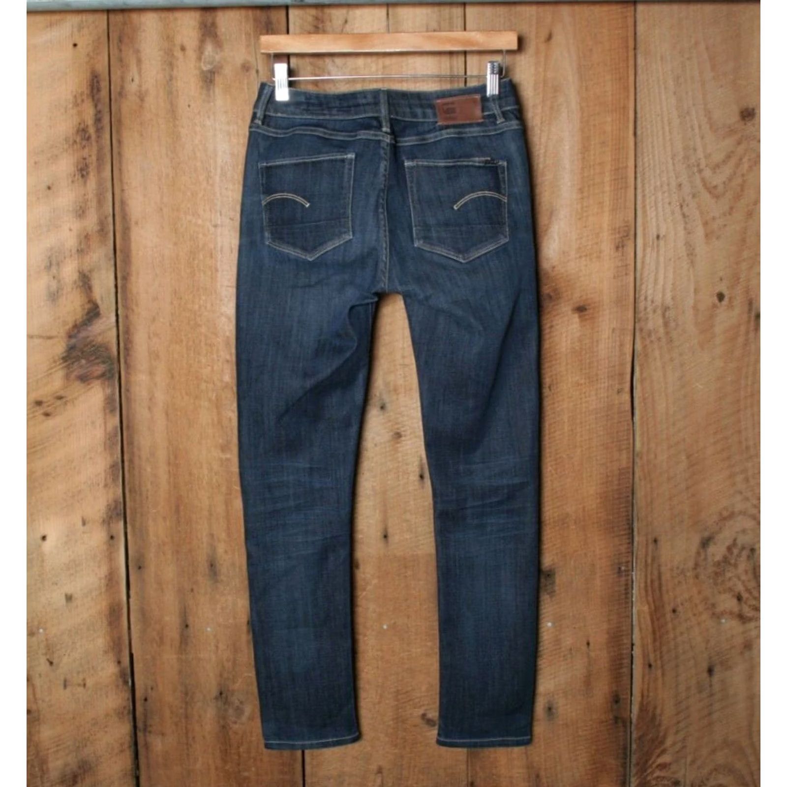 G-Star G-STAR RAW 3301 Contour Skinny Jeans Sz. 28W 32L Womens Jeans Slim Blue Denim 29in Inseam XS-? (Actual 28x29) Size 28" / US 6 / IT 42 - 3 Thumbnail