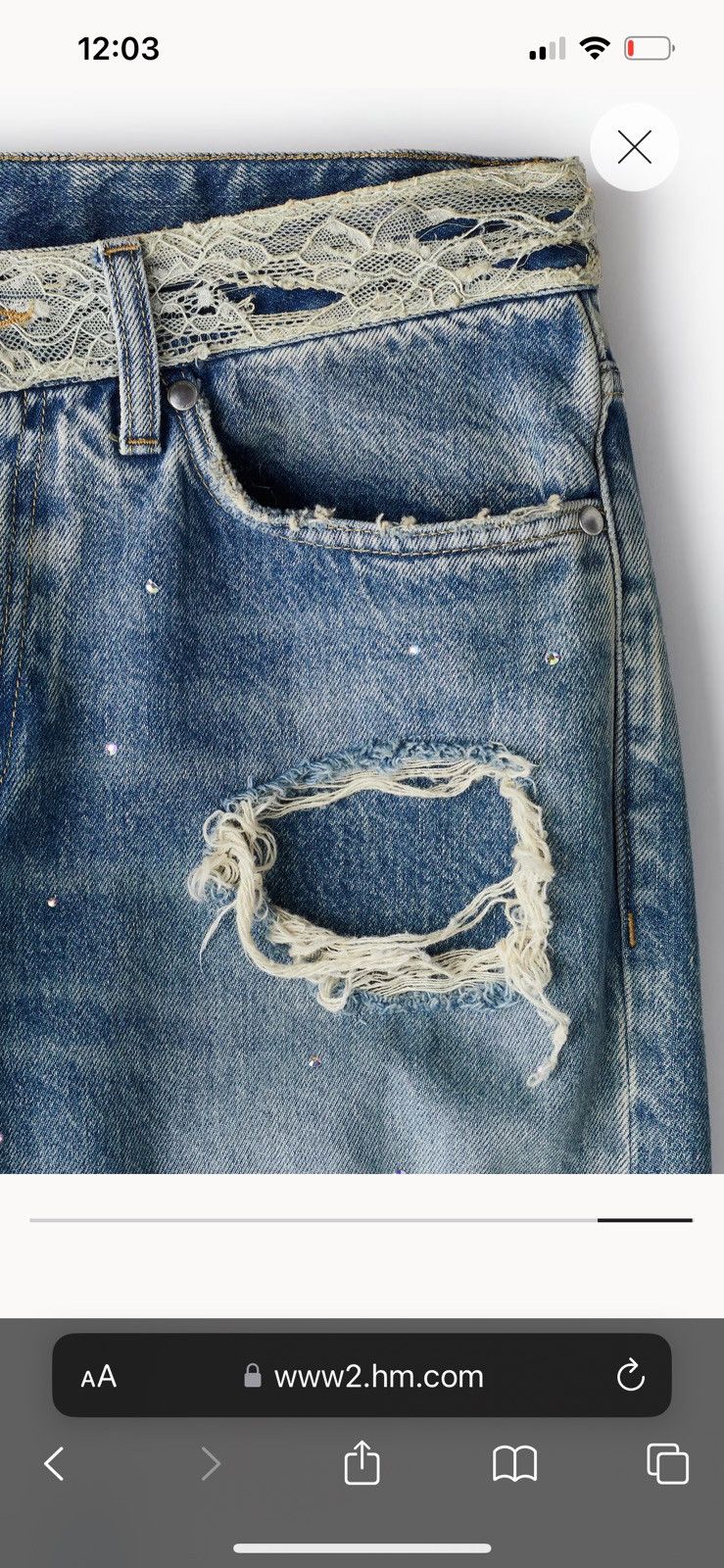 Ev Bravado × H&M Ev bravado H&M straight relaxed jeans size 32 Size US 32 / EU 48 - 7 Thumbnail