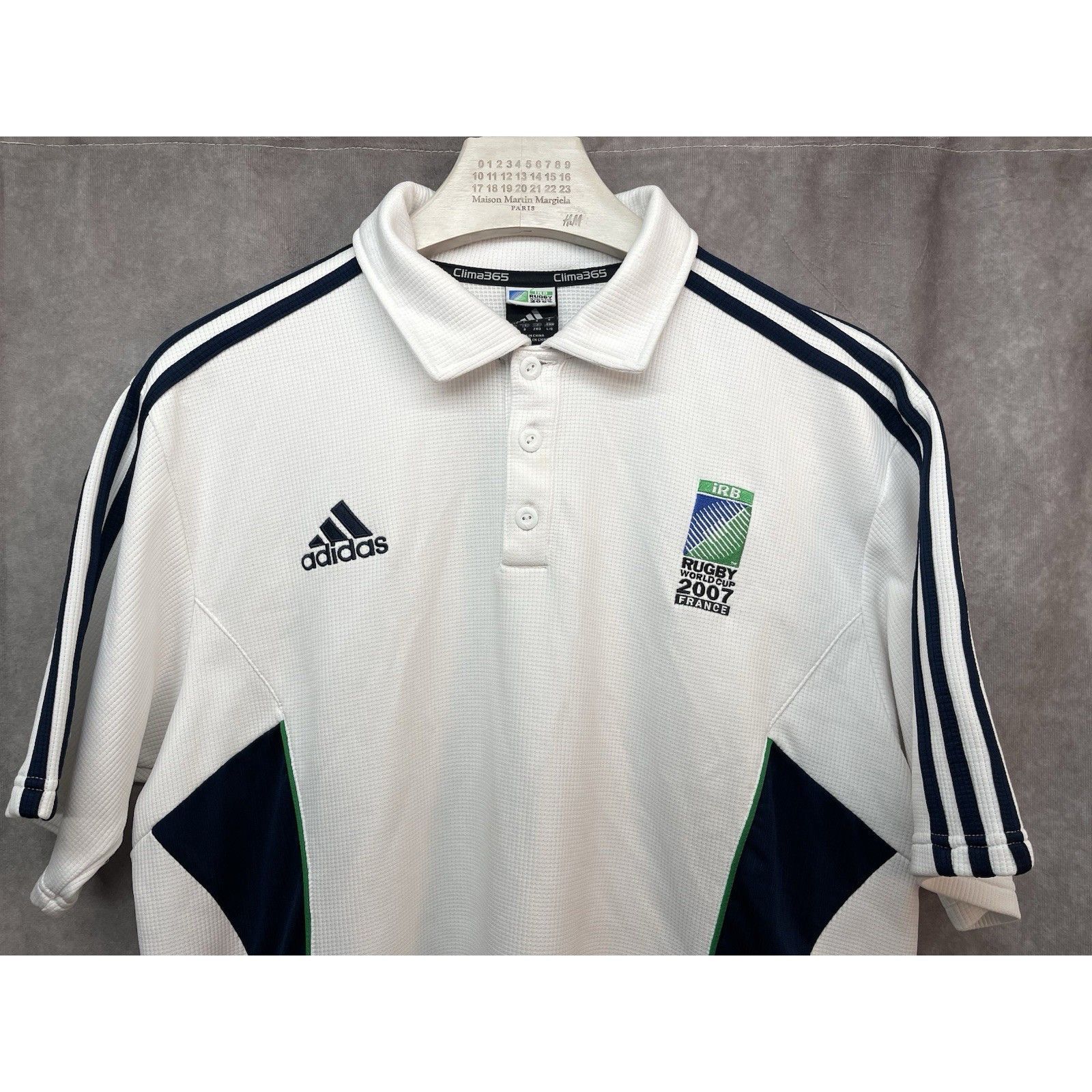 Adidas VTG Adidas Polo Shirt Rugby World Cup 2007 France Short Slee Size US L / EU 52-54 / 3 - 3 Thumbnail